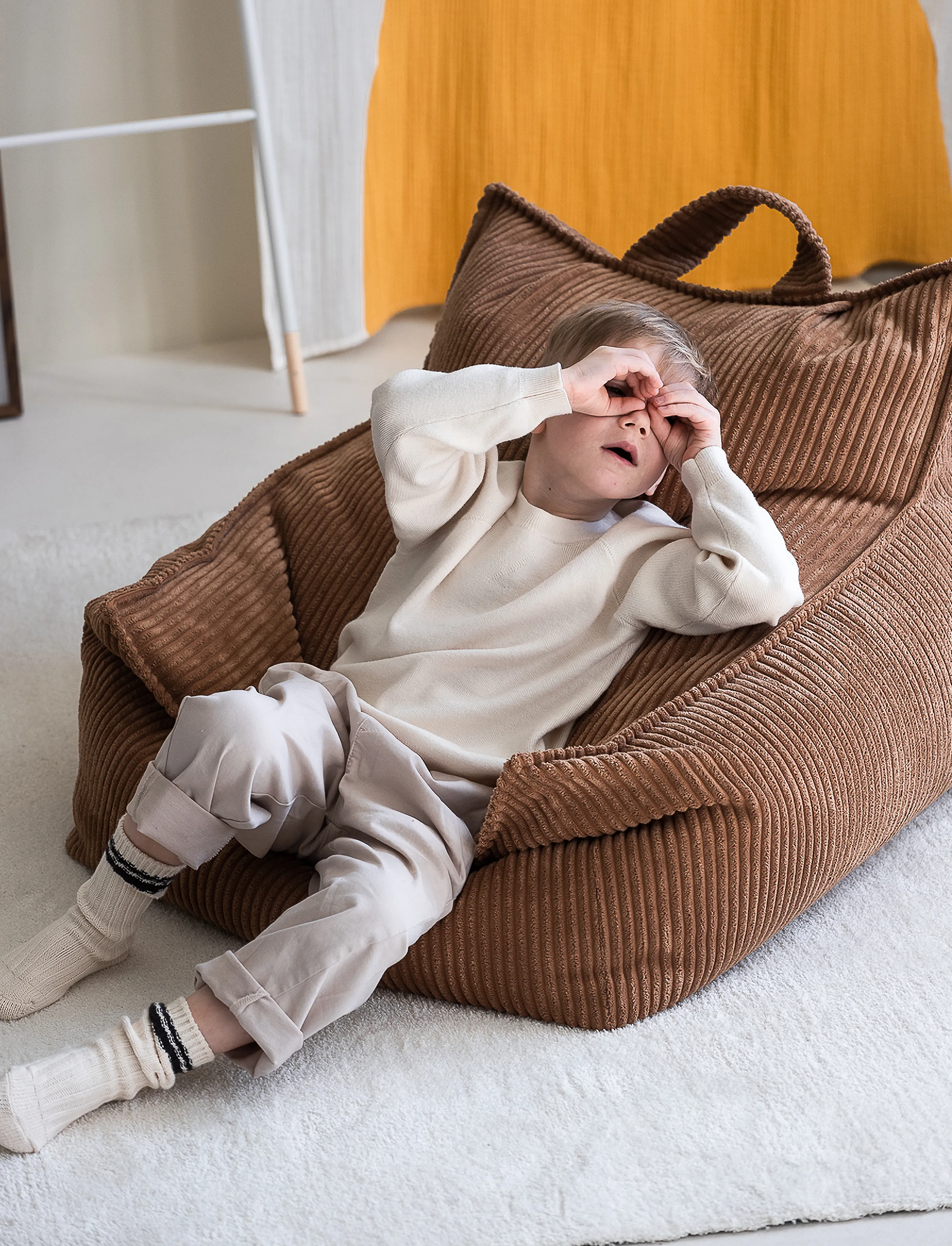 Wigiwama - Beanbag Chair corduroy - pufai ir foteliai - toffee - 4