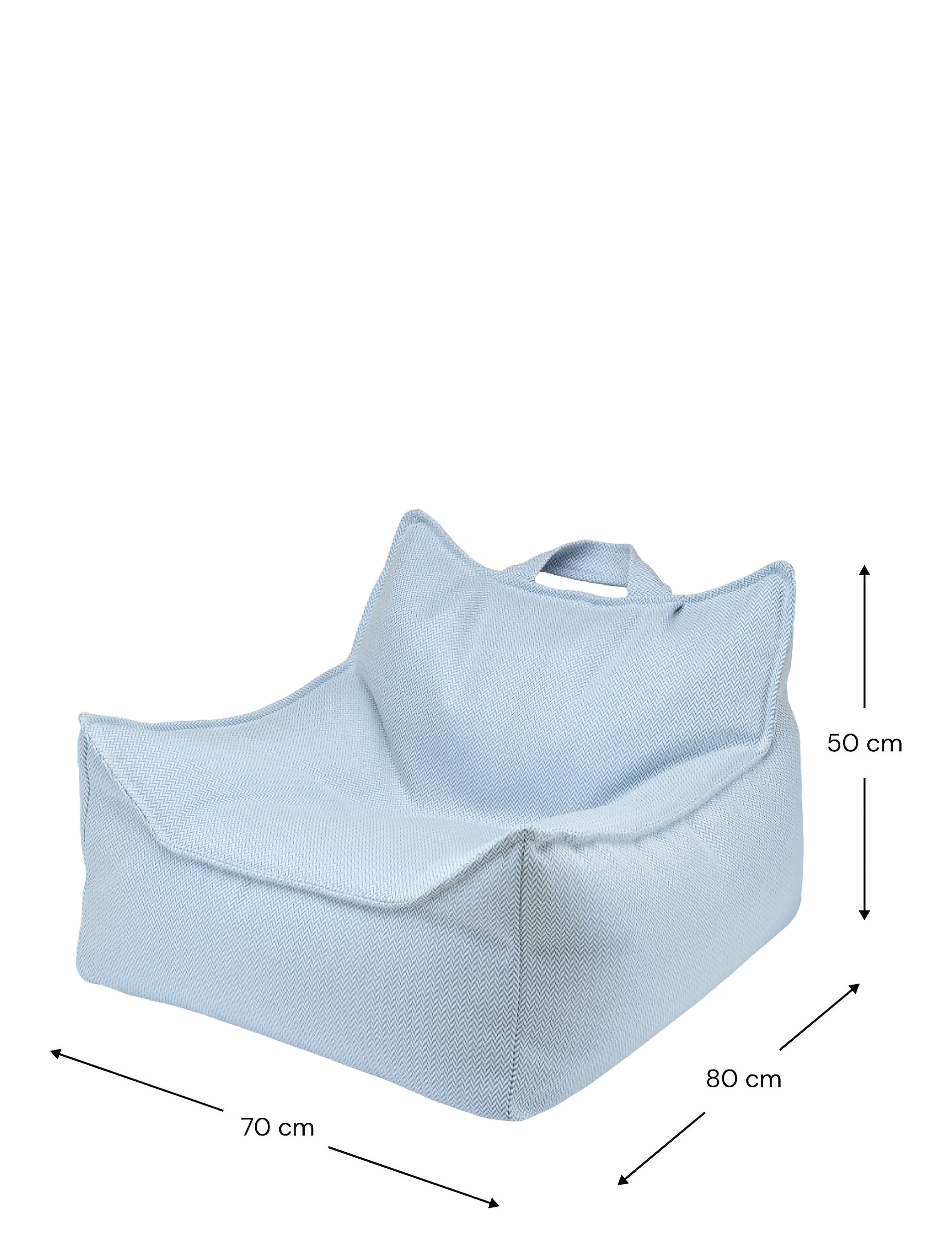 Wigiwama - Herba Outdoor Beanbag Chair - utemöbler - azure - 2