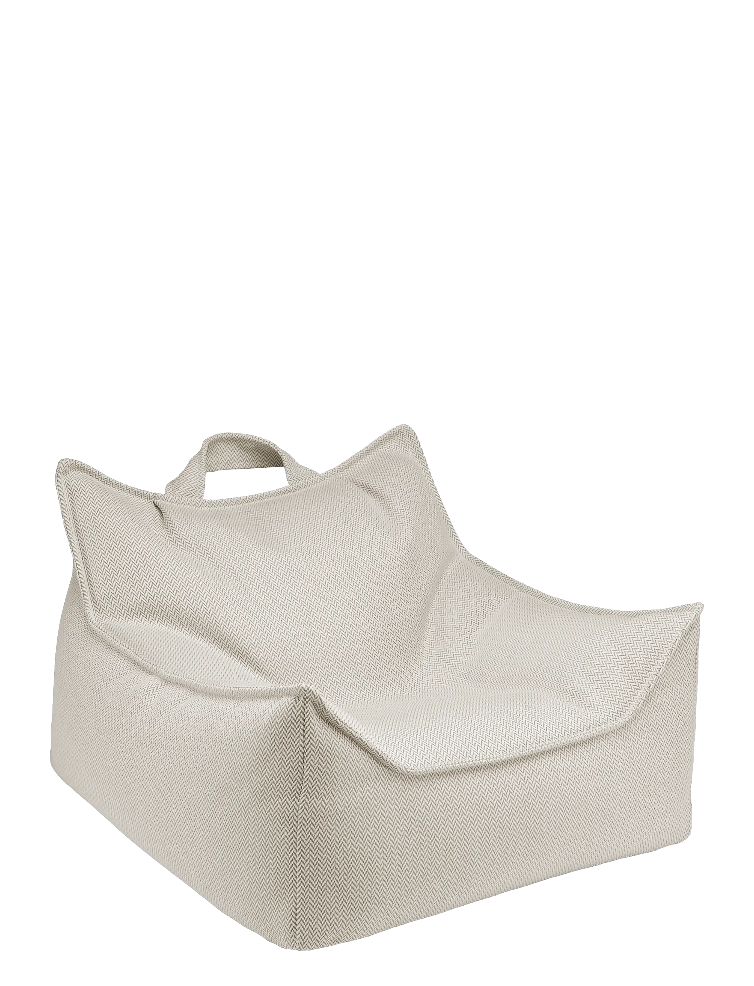 Wigiwama Azure Outdoor Beanbag Chair, Stol & Stools, Beige, Str: 80X 70X 50CM