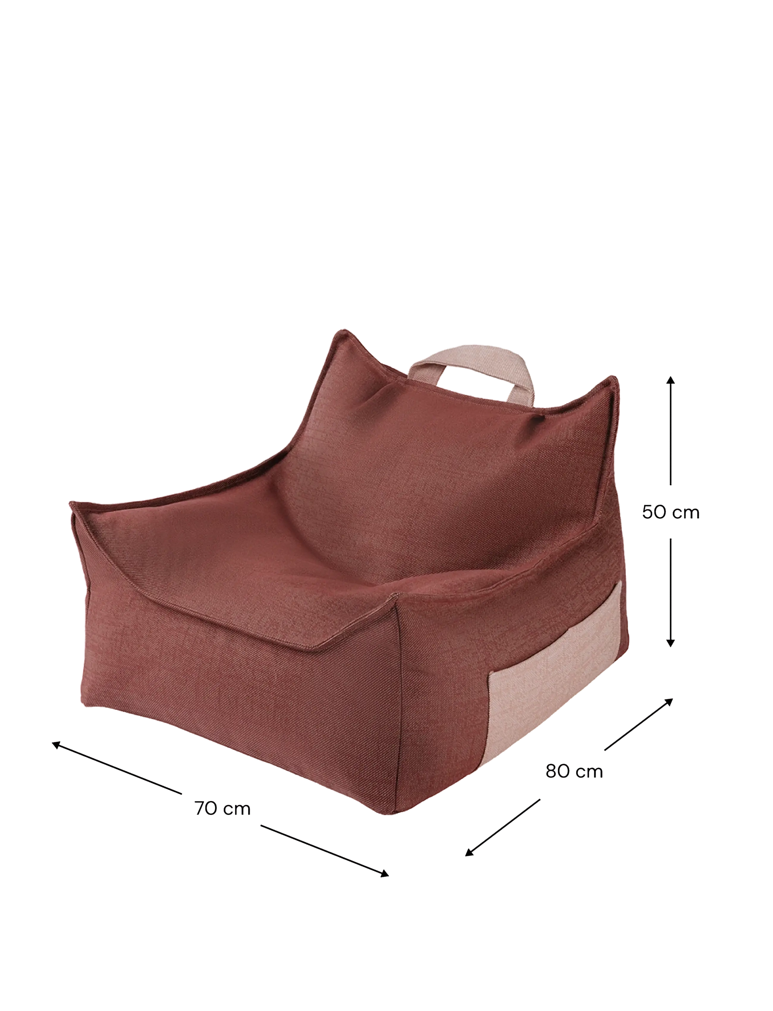 Wigiwama - Pomegranate Outdoor Beanbag Chair - havemøbler - pomegranate - 2
