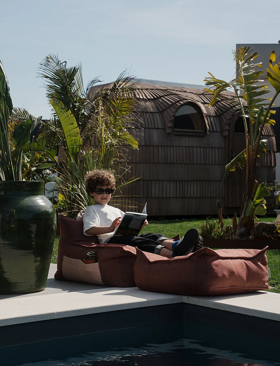 Wigiwama - Pomegranate Outdoor Beanbag Chair - välimööbel - pomegranate - 5