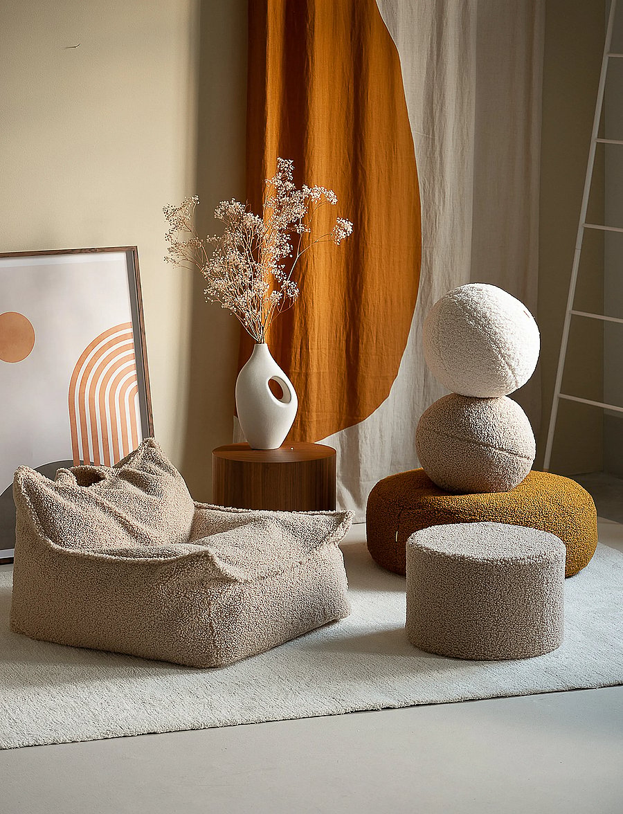 Wigiwama - Beanbag Chair teddy - poufs & lehnstühle - biscuit - 3