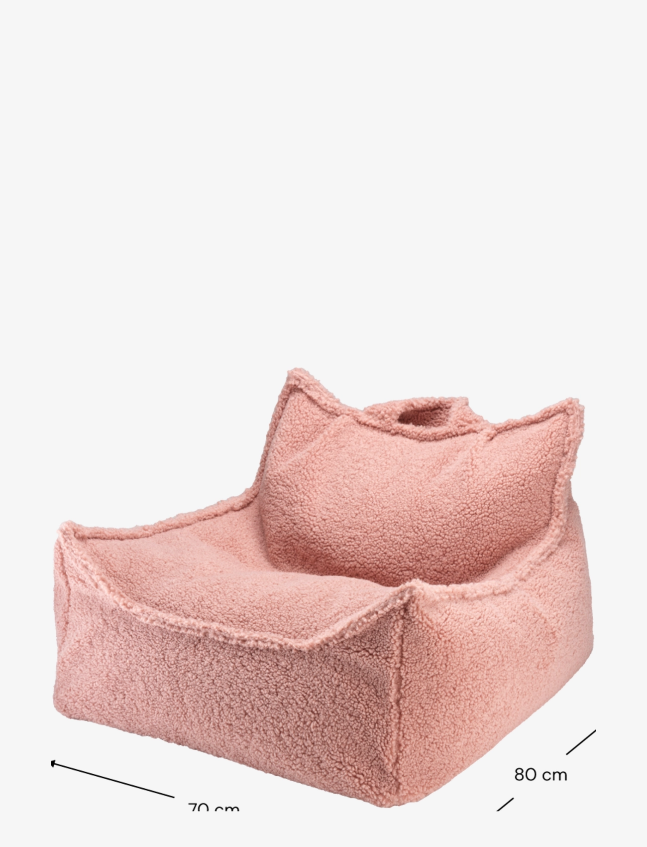 Wigiwama - Beanbag Chair teddy - sittpuffar & fåtöljer - guava pink - 2