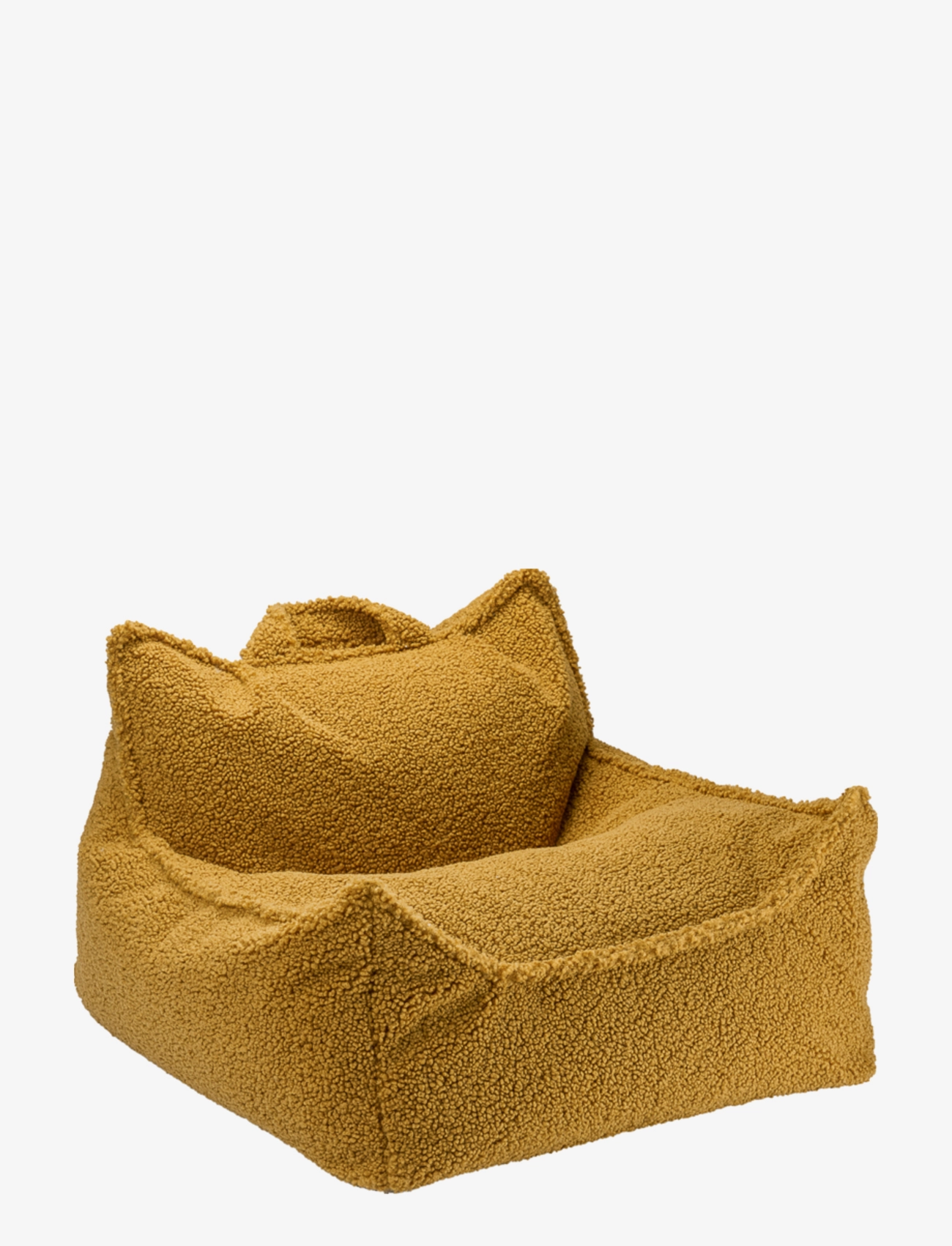 Wigiwama Beanbag Chair Teddy, Puffer, Gul, Str: 80X 70X 50CM