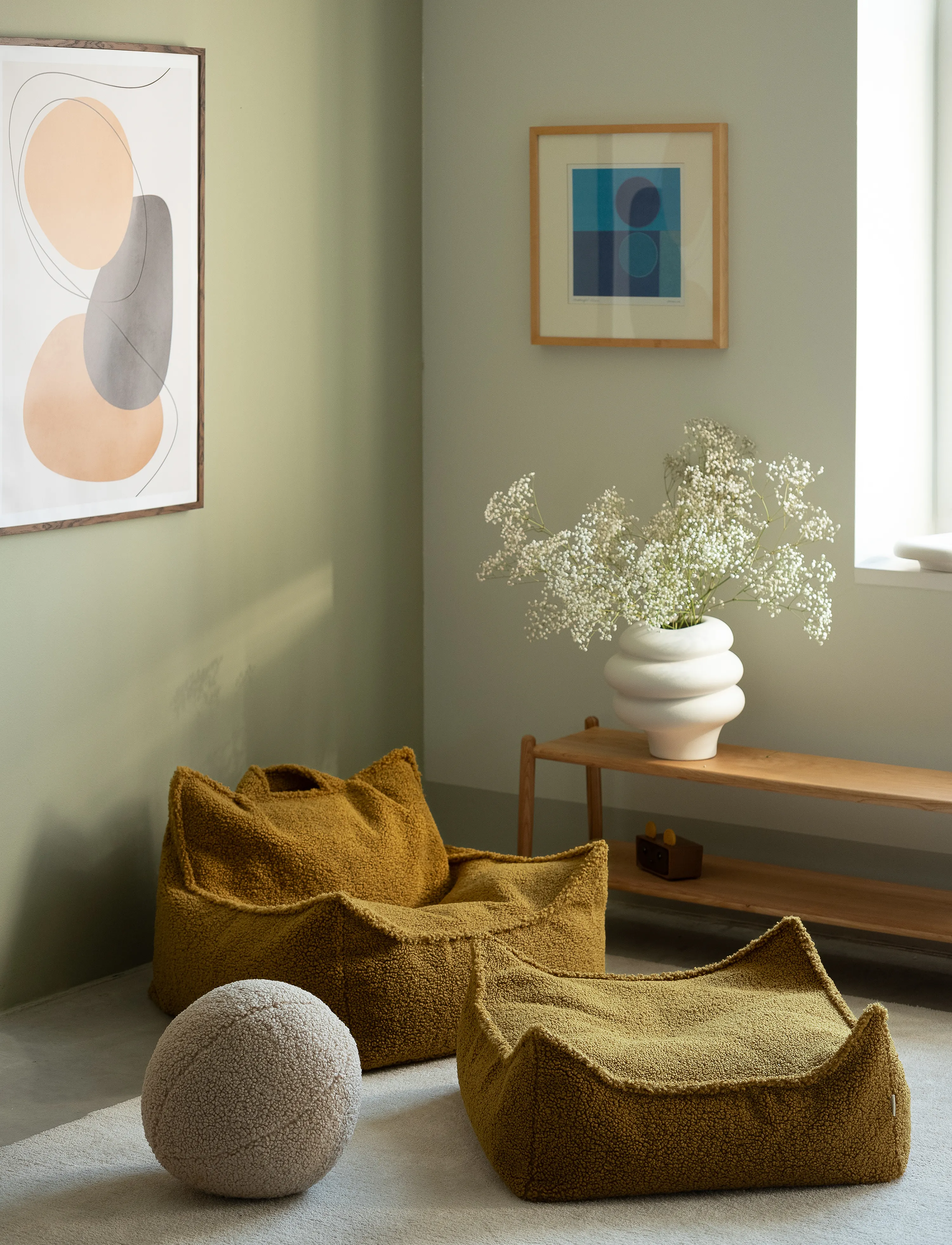 Wigiwama - Beanbag Chair teddy - sittpuffar & fåtöljer - maple - 5