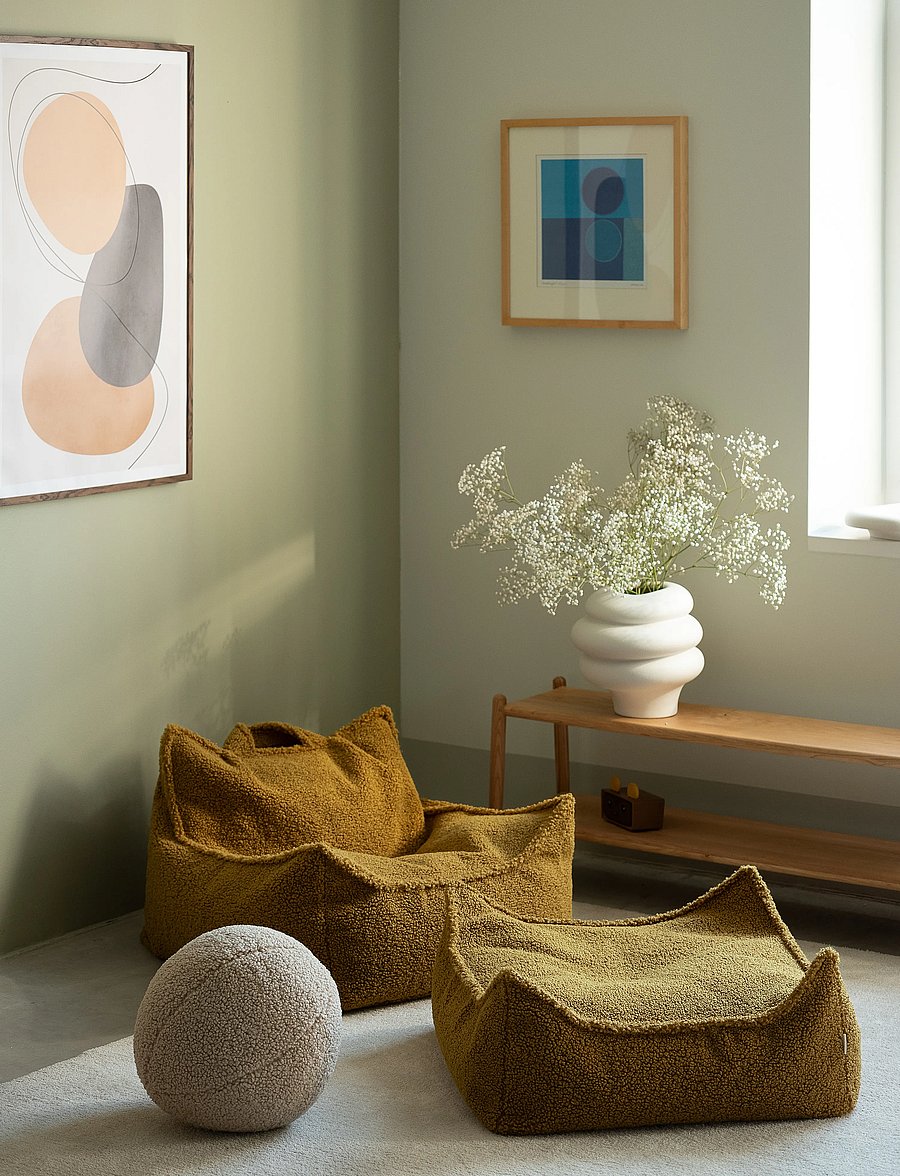 Wigiwama - Beanbag Chair teddy - poufs & lehnstühle - maple - 5