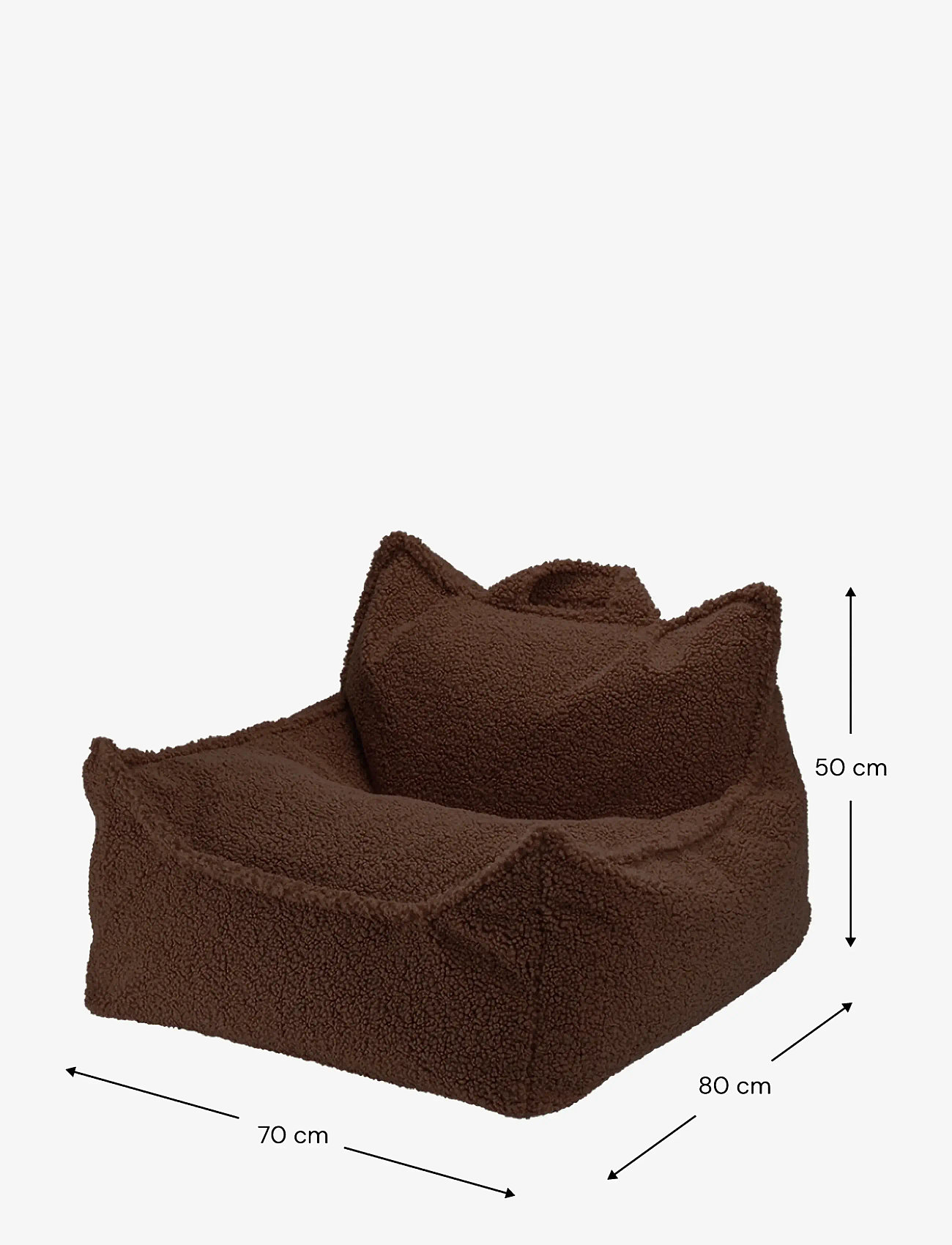 Wigiwama - Beanbag Chair teddy - puhvetid ja tugitoolid - warm hazel - 2