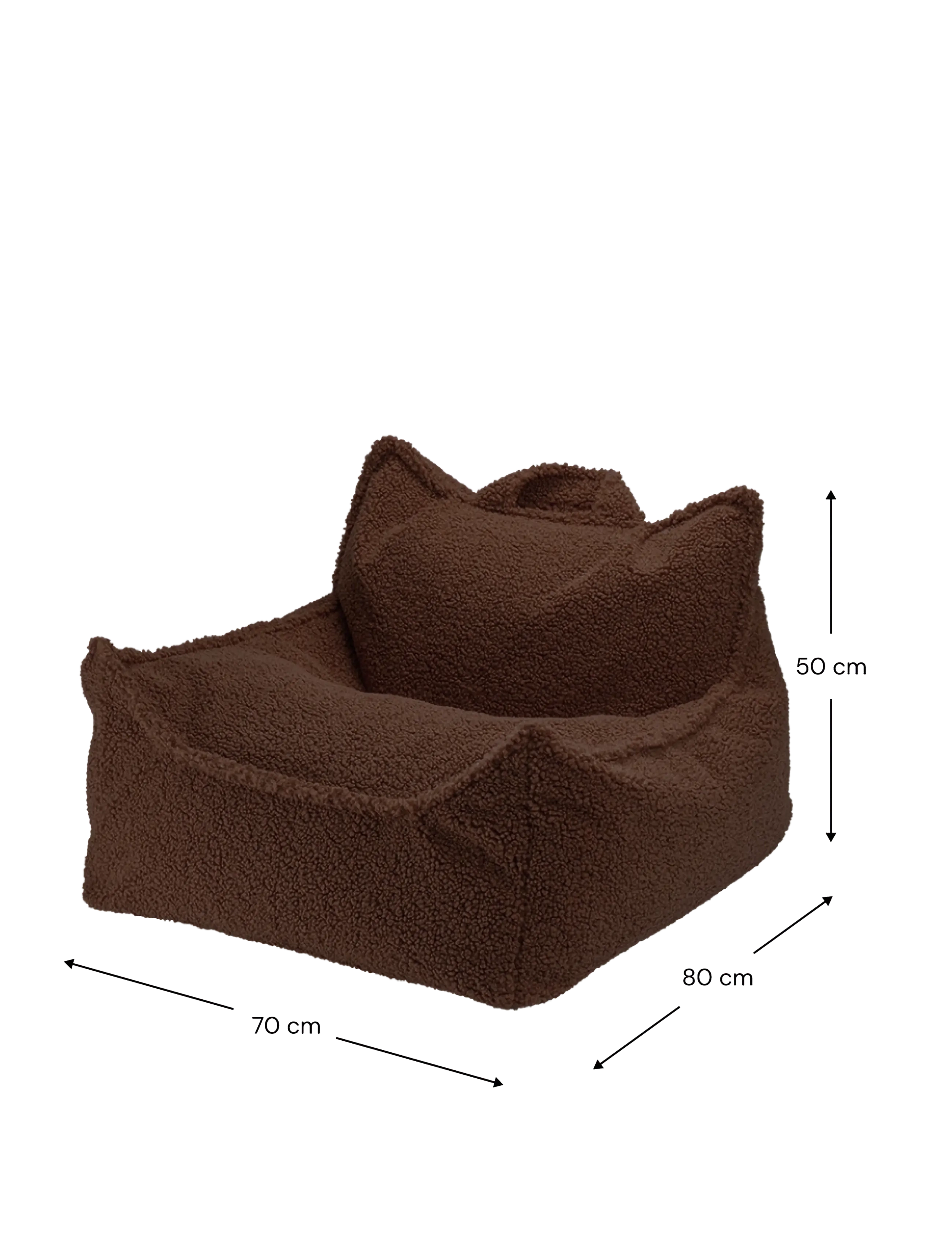 Wigiwama - Beanbag Chair teddy - sittpuffar & fåtöljer - warm hazel - 2