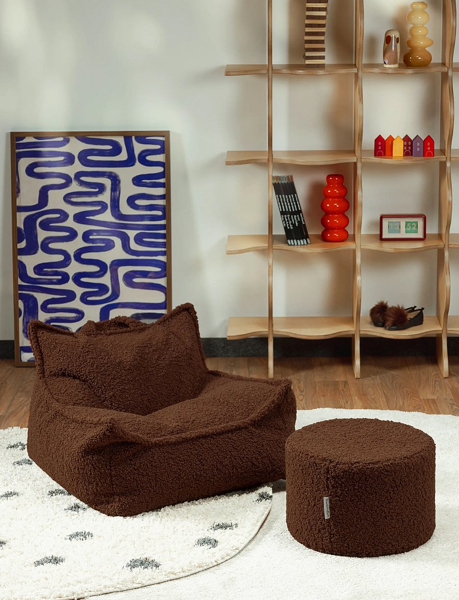 Wigiwama - Beanbag Chair teddy - poufs & lehnstühle - warm hazel - 3