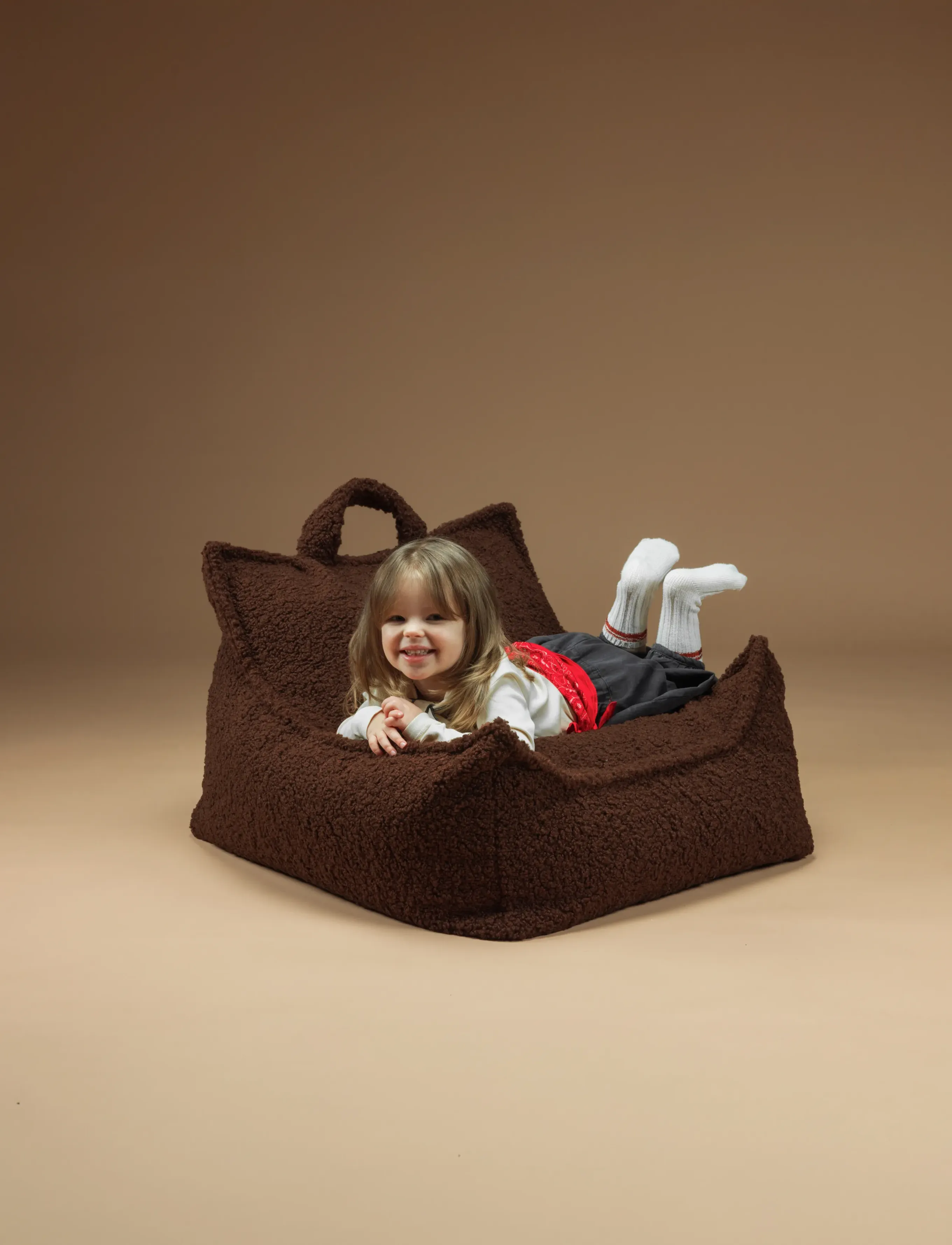 Wigiwama - Beanbag Chair teddy - sittpuffar & fåtöljer - warm hazel - 4