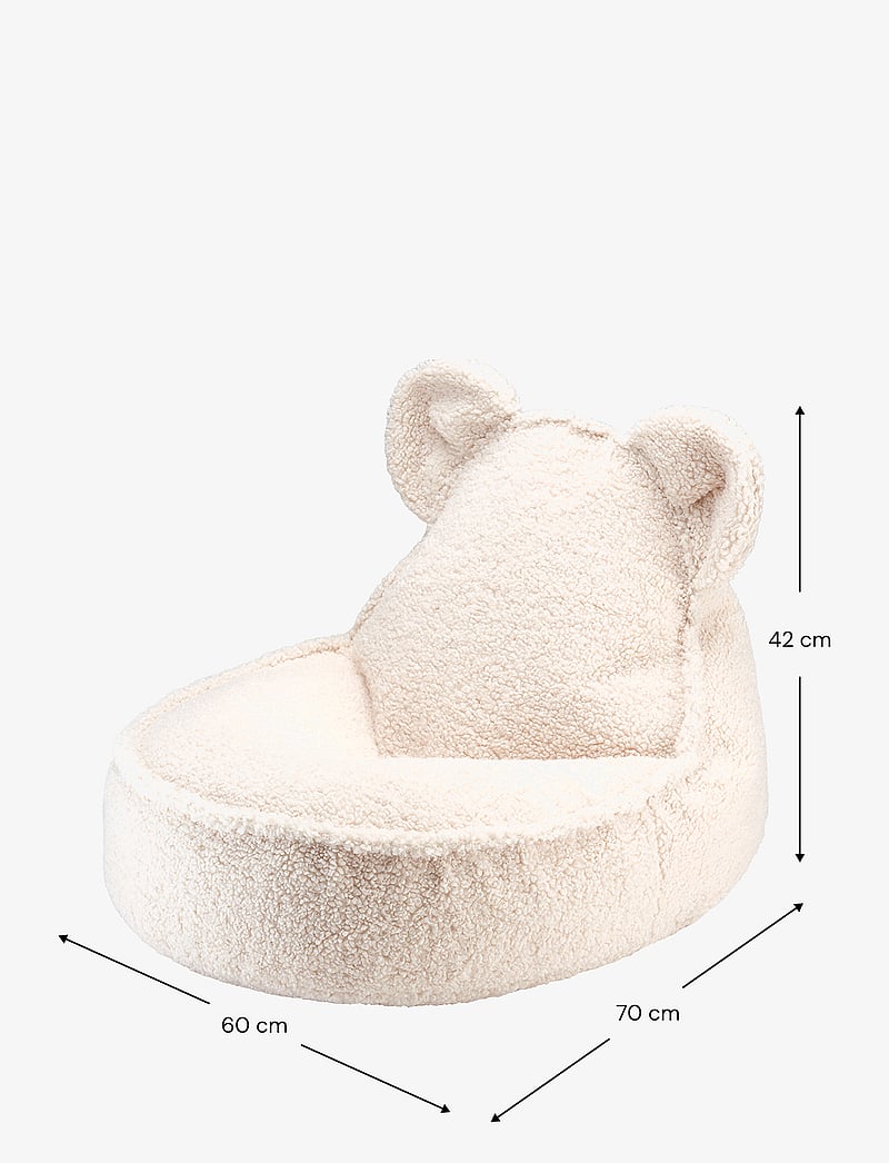Wigiwama - Bear Beanbag teddy - poufs - cream white - 2