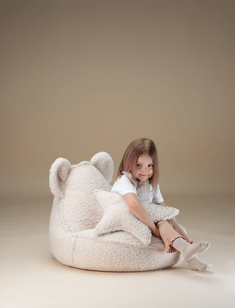 Wigiwama - Bear Beanbag teddy - poufs - cream white - 3