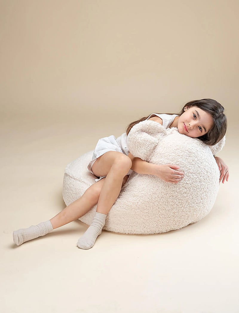 Wigiwama - Bear Beanbag teddy - poufs - cream white - 5