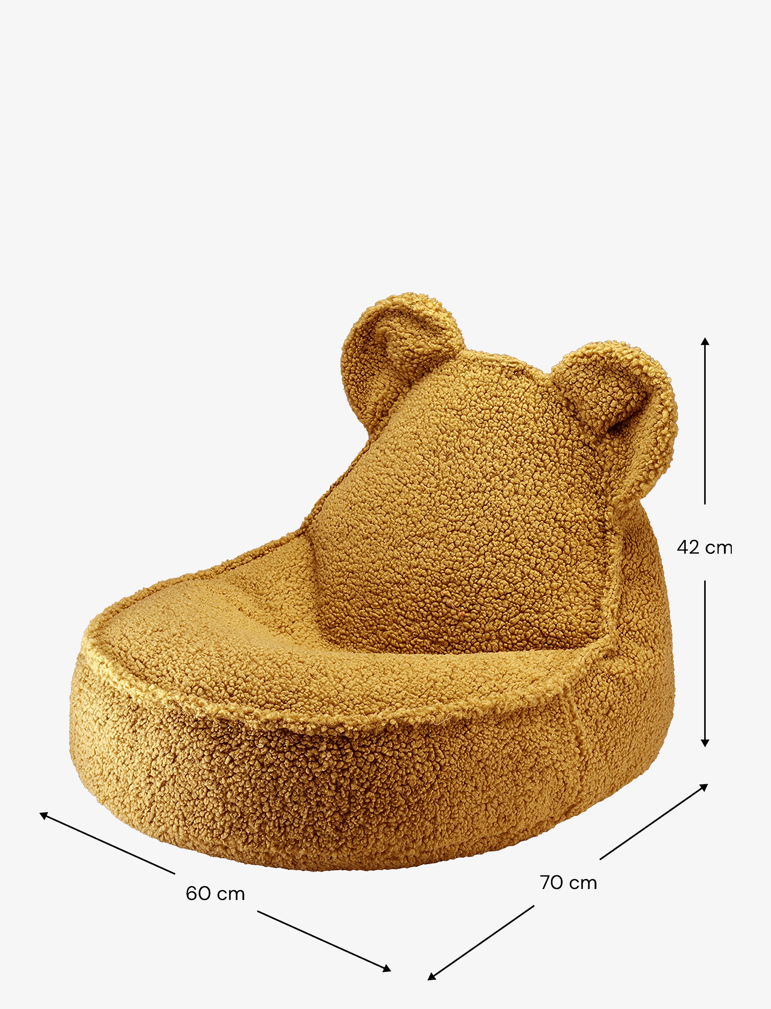 Wigiwama - Bear Beanbag teddy - sittpuffar & fåtöljer - maple - 2