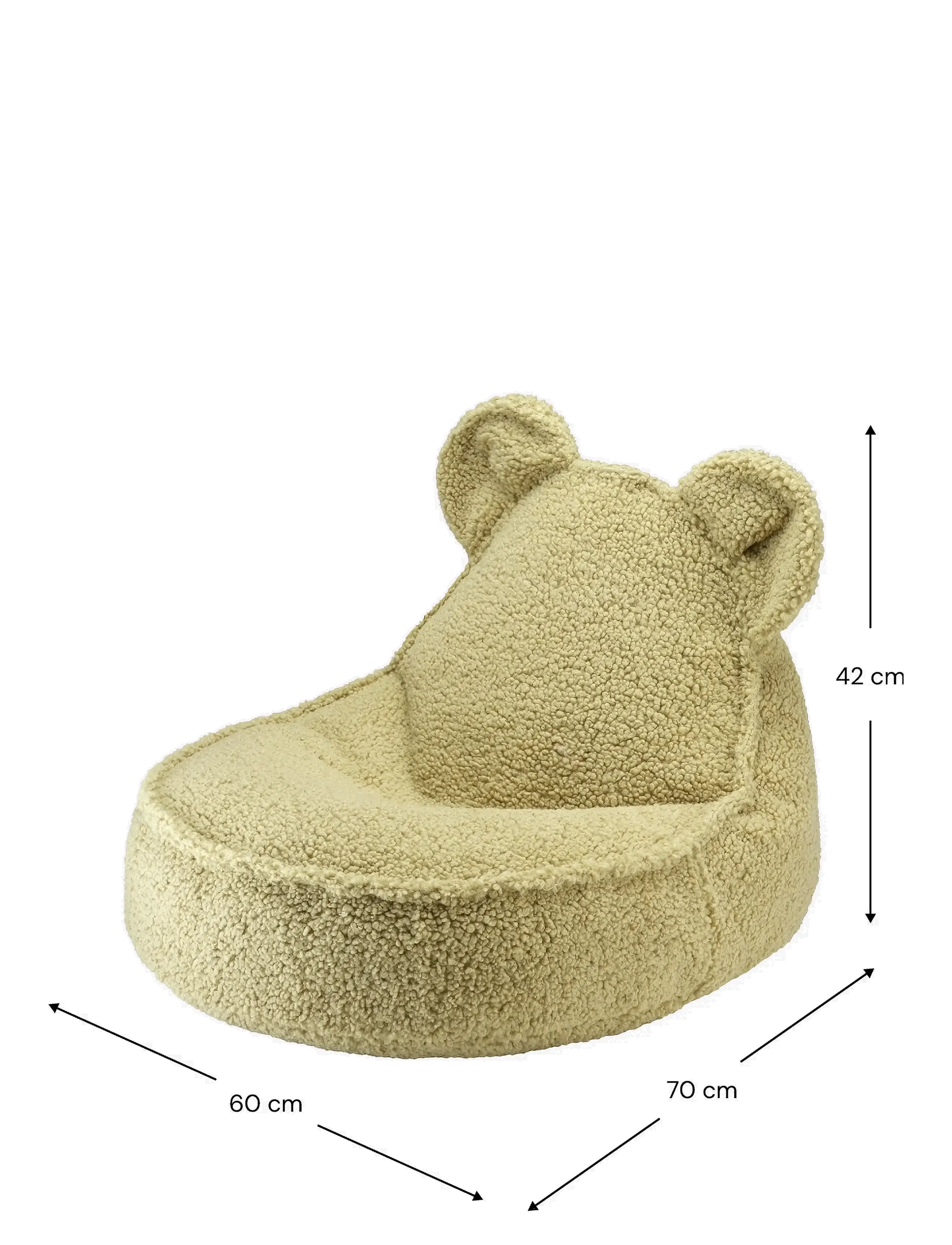 Wigiwama - Bear Beanbag teddy - sittpuffar & fåtöljer - matcha - 2