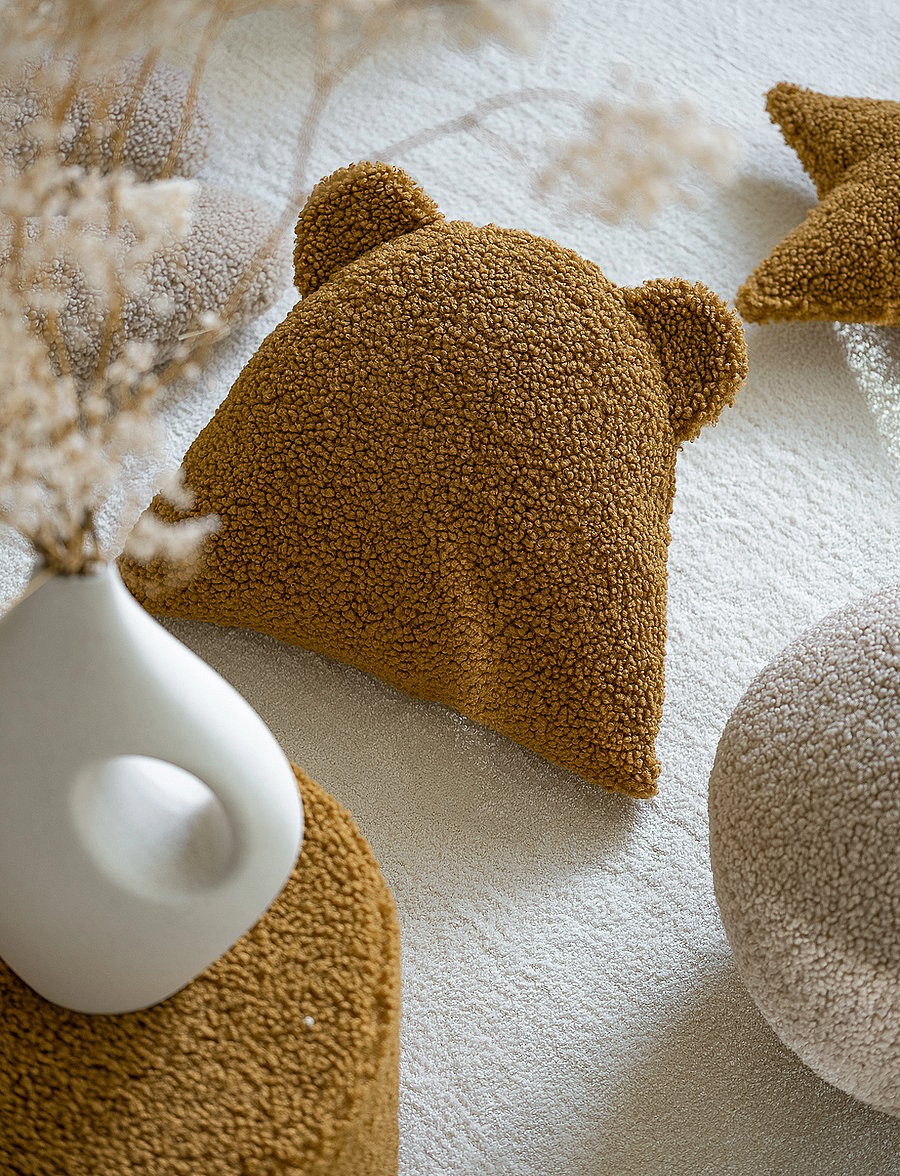 Wigiwama - Bear Cushion teddy - dekorative kissen - maple - 5