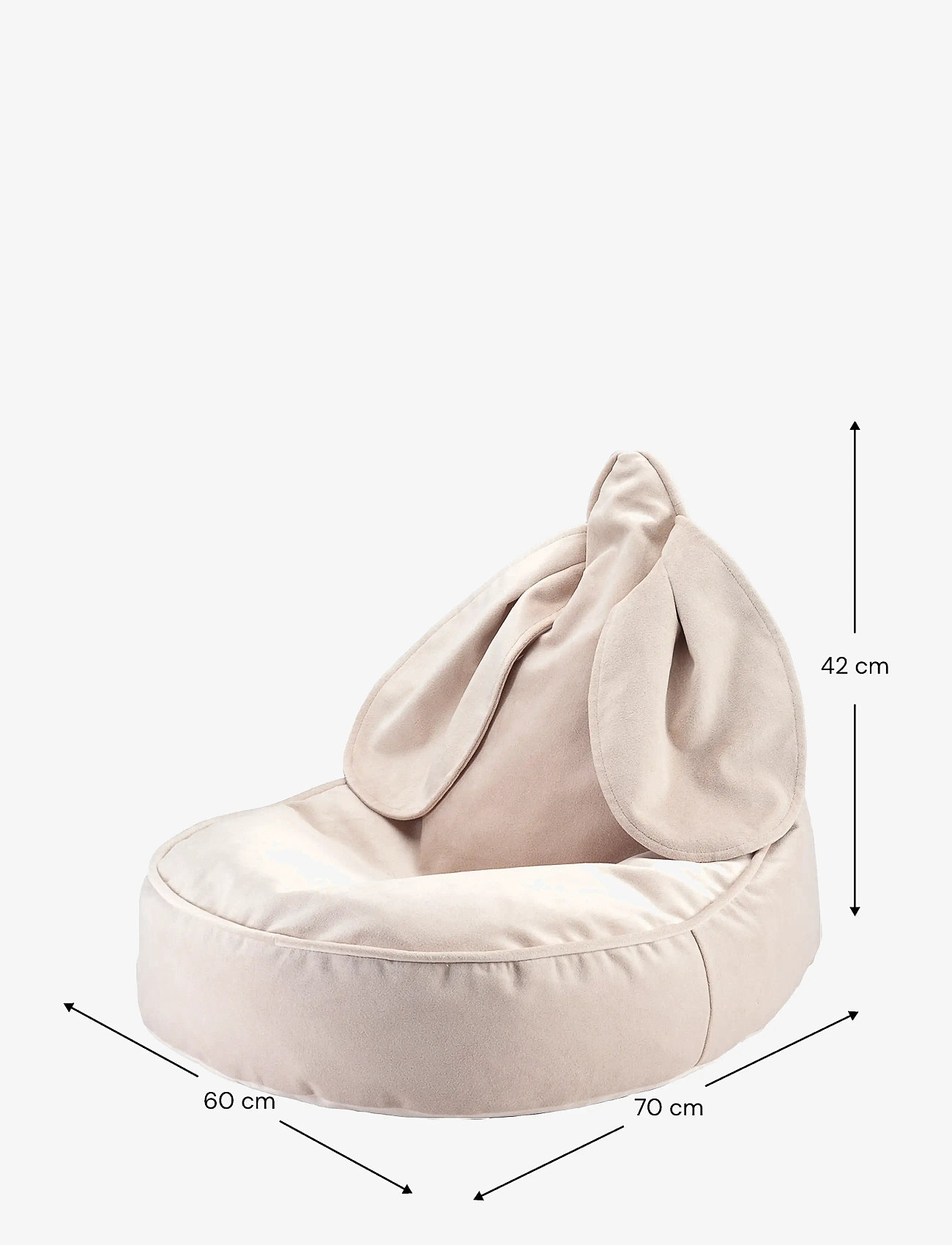 Wigiwama - Bunny Beanbag - kott-toolid - dusty beige - 2