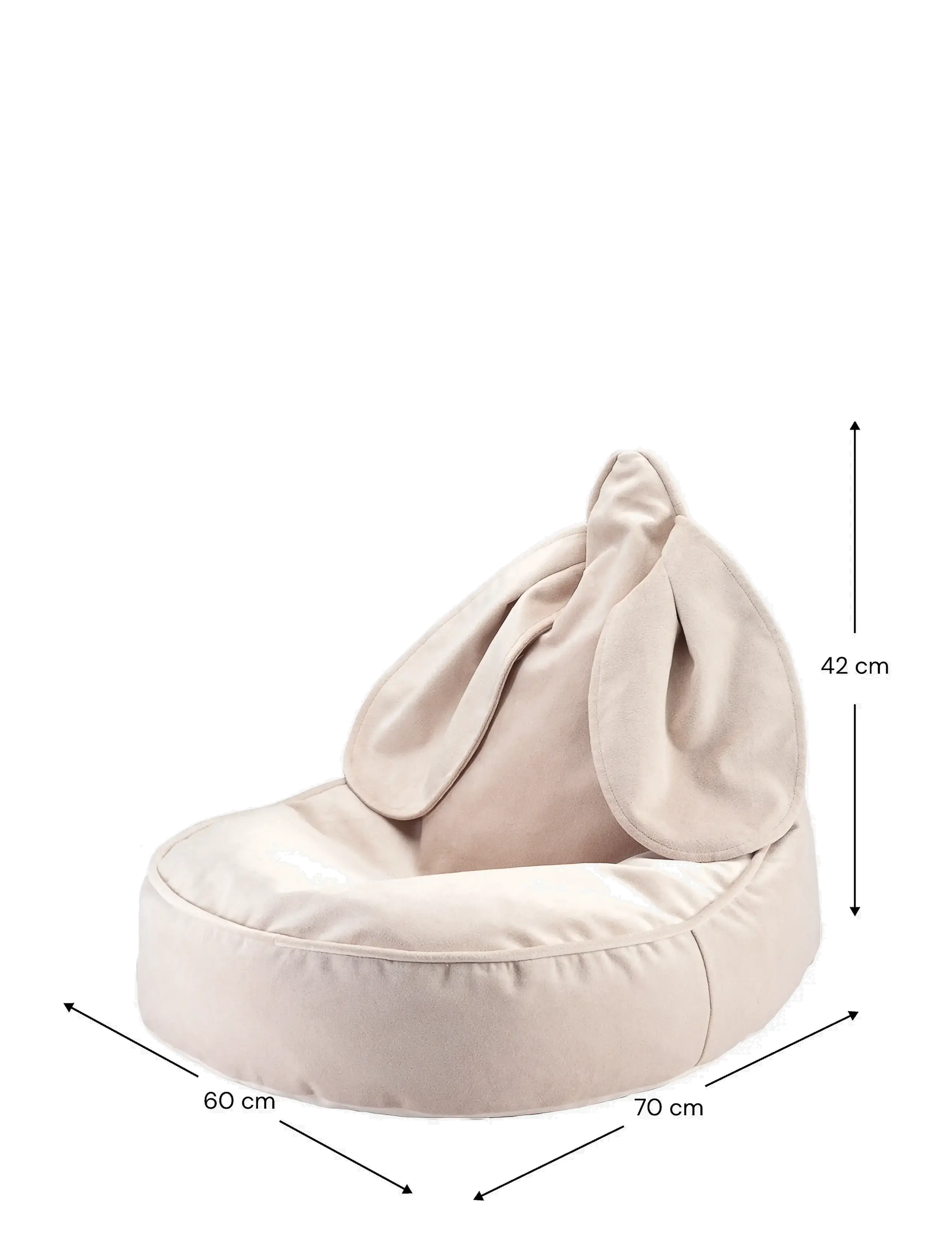 Wigiwama - Bunny Beanbag - poufs & lehnstühle - dusty beige - 2