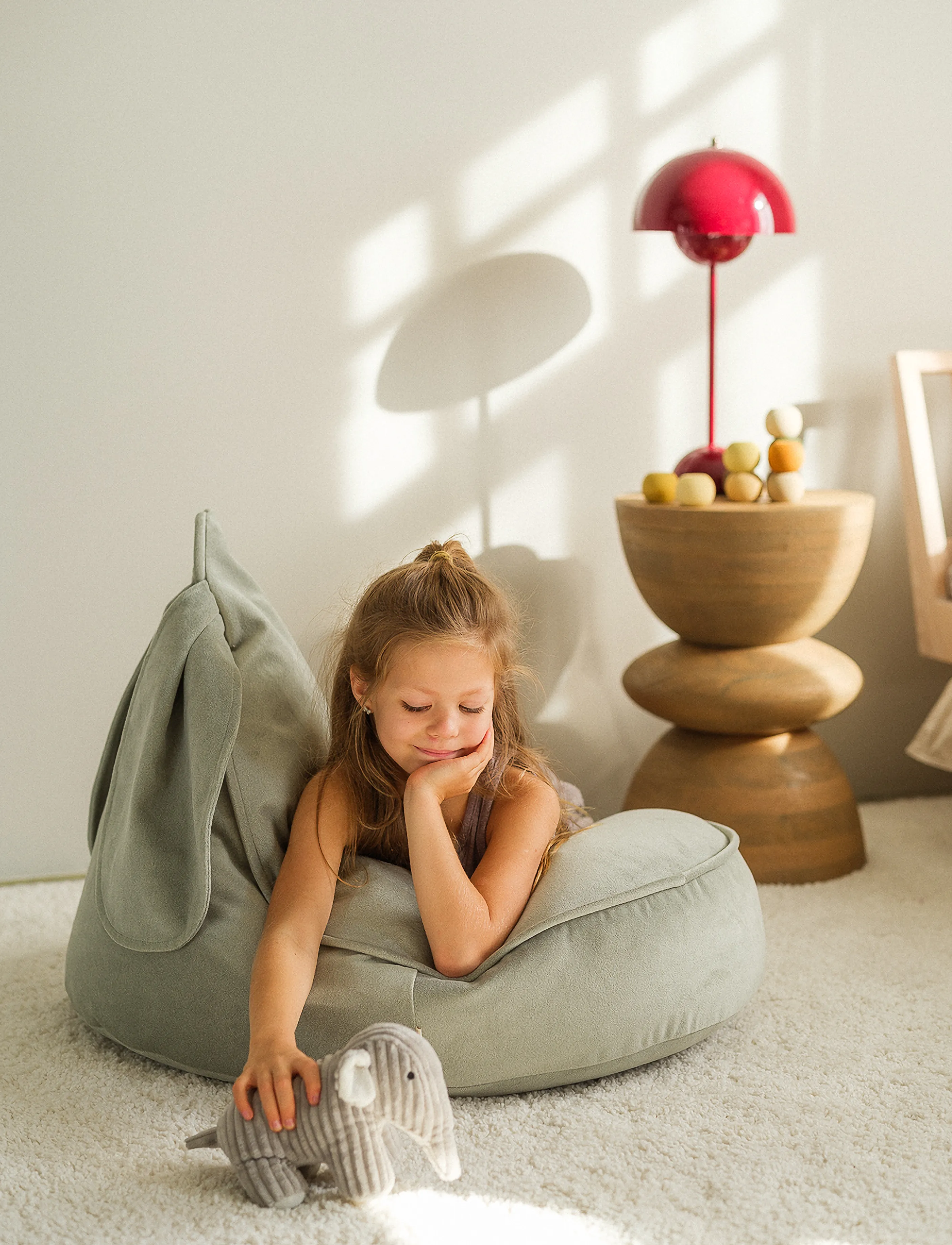 Wigiwama - Bunny Beanbag - pouffes & armchairs - misty green - 3