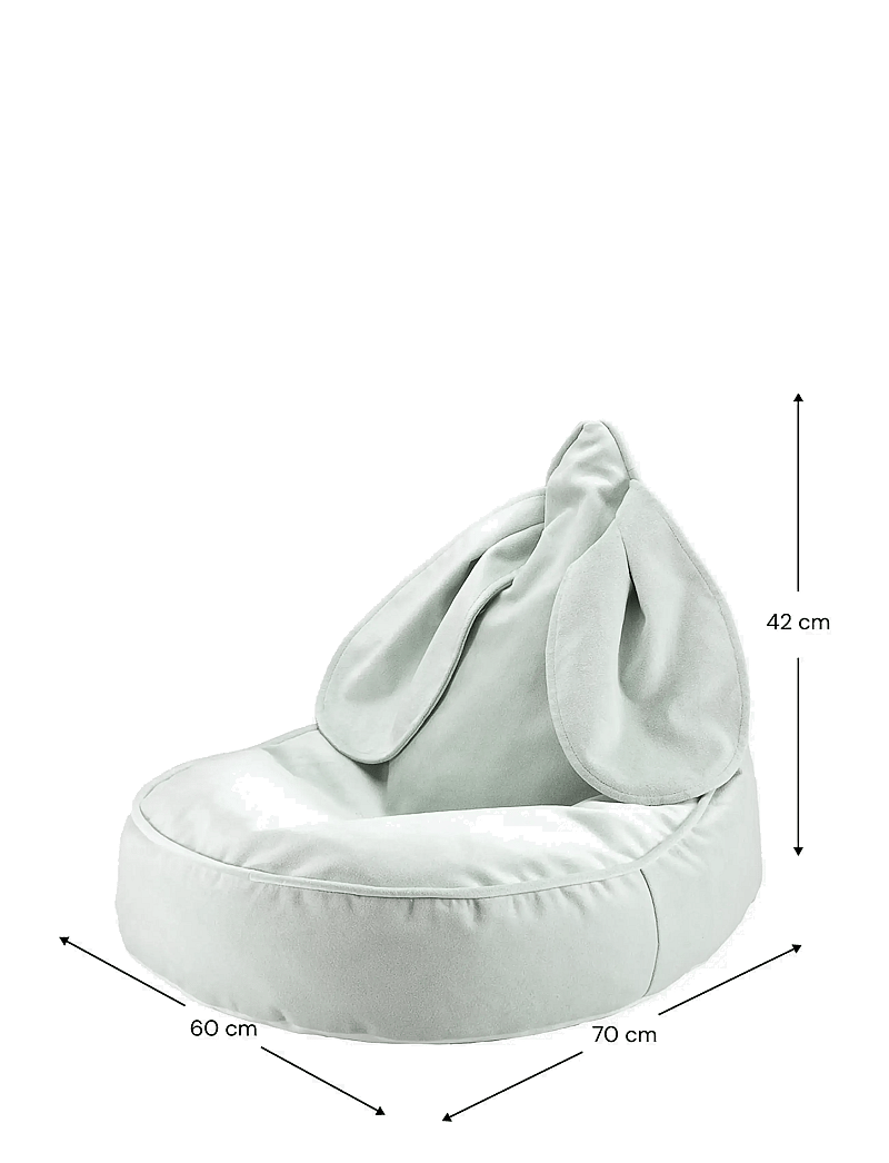 Wigiwama - Bunny Beanbag - poufs - misty green - 2