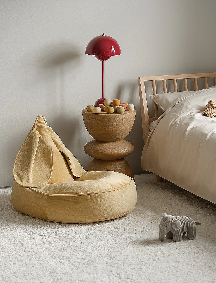 Wigiwama - Bunny Beanbag - poufs & lehnstühle - salted caramel - 0