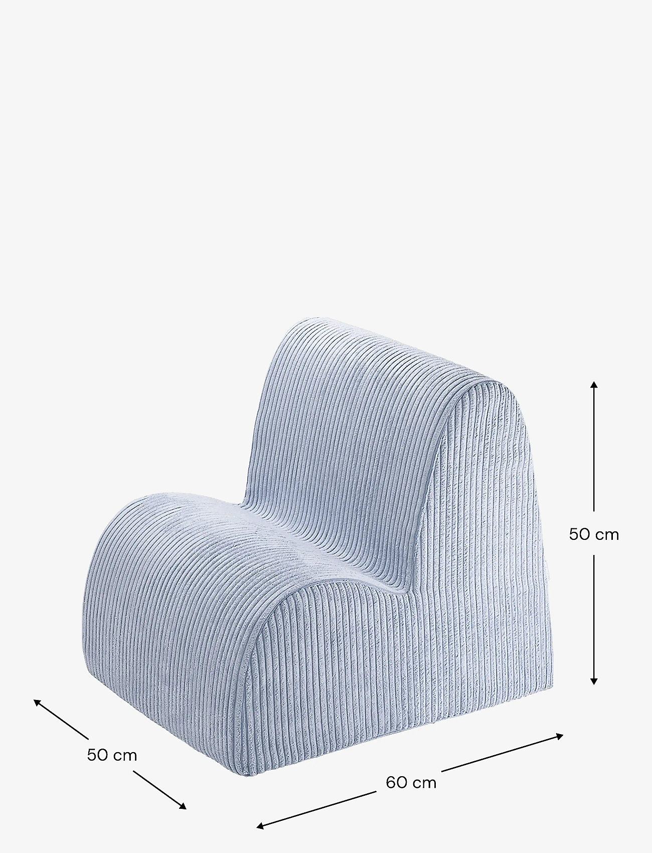 Wigiwama - Cloud Chair corduroy - blueberry blue - 1