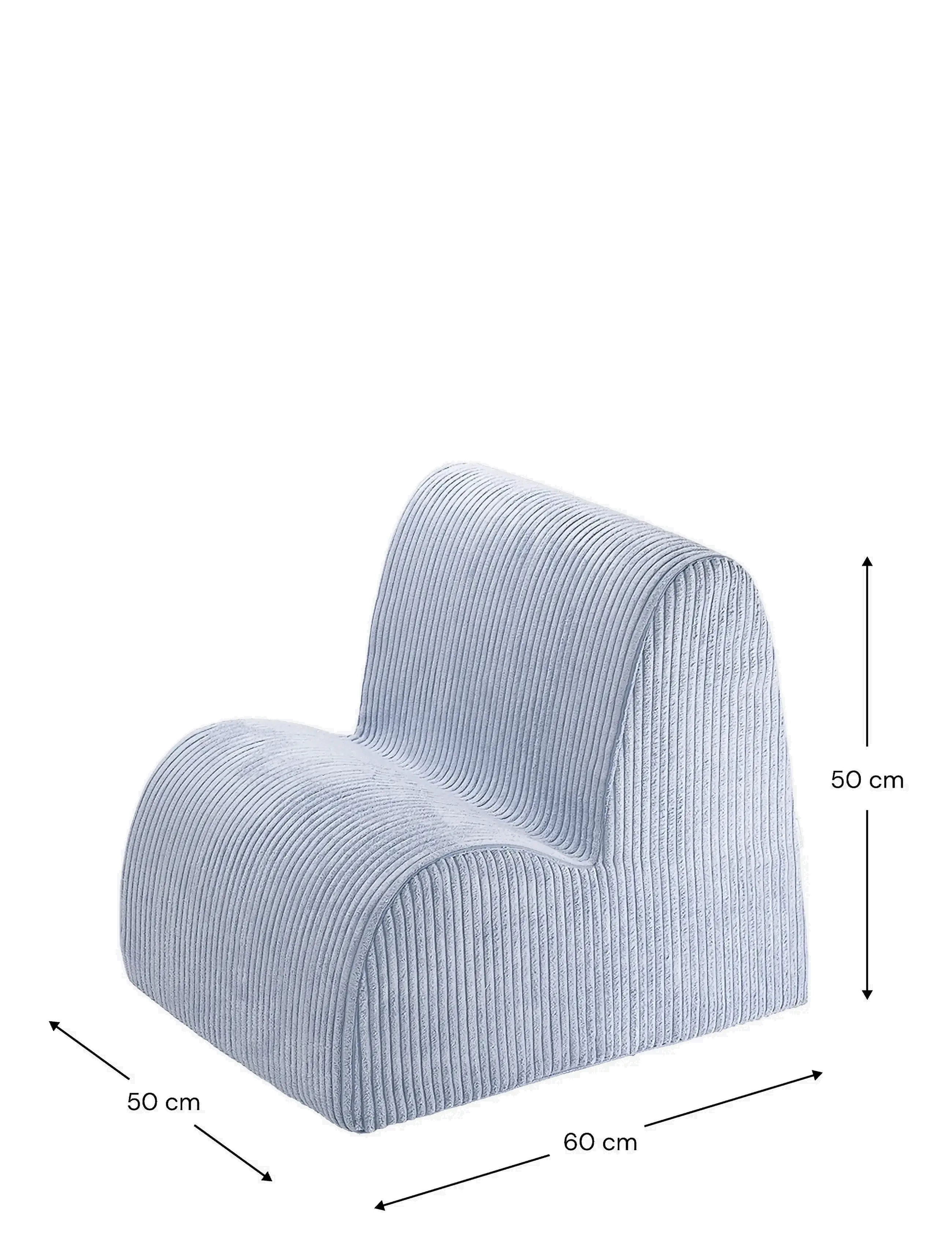 Wigiwama - Cloud Chair corduroy - blueberry blue - 1