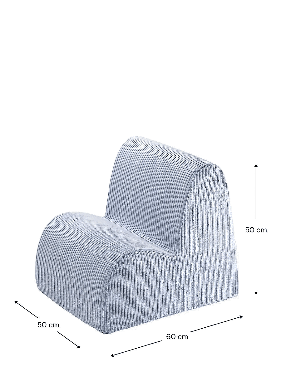 Wigiwama - Cloud Chair corduroy - blueberry blue - 1