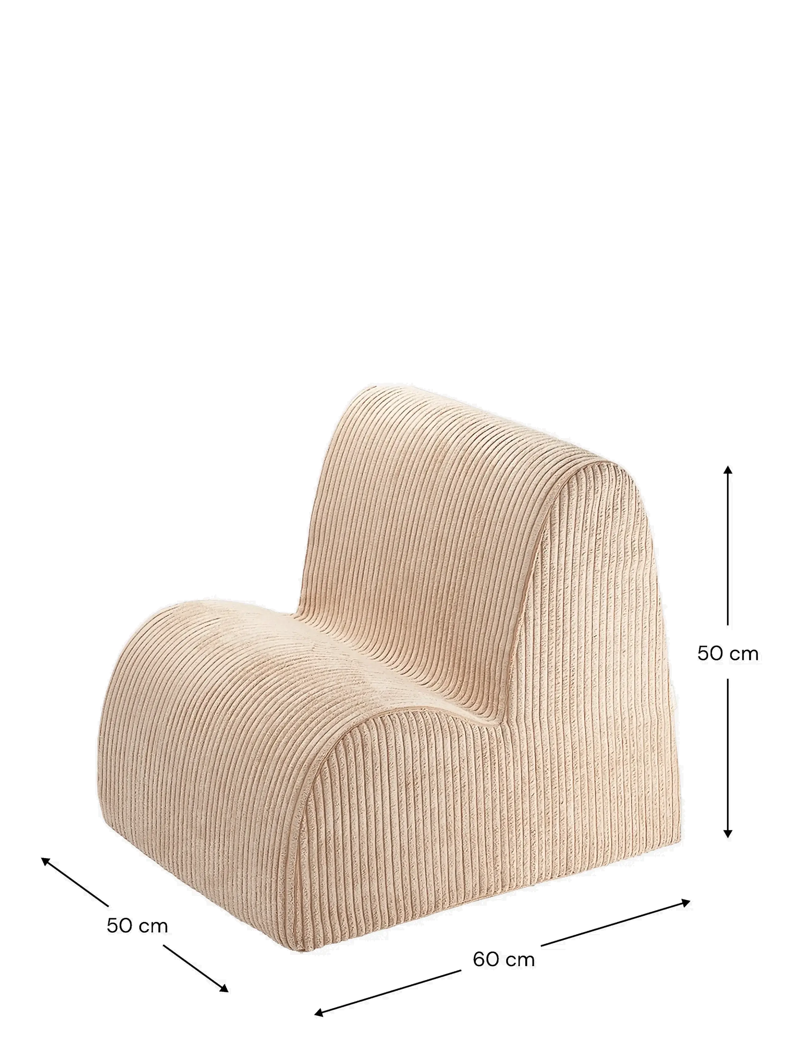 Wigiwama - Cloud Chair teddy - stole & skamler - biscuit - 2