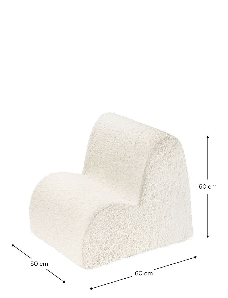 Wigiwama - Cloud Chair teddy - stühle & hocker - cream white - 2