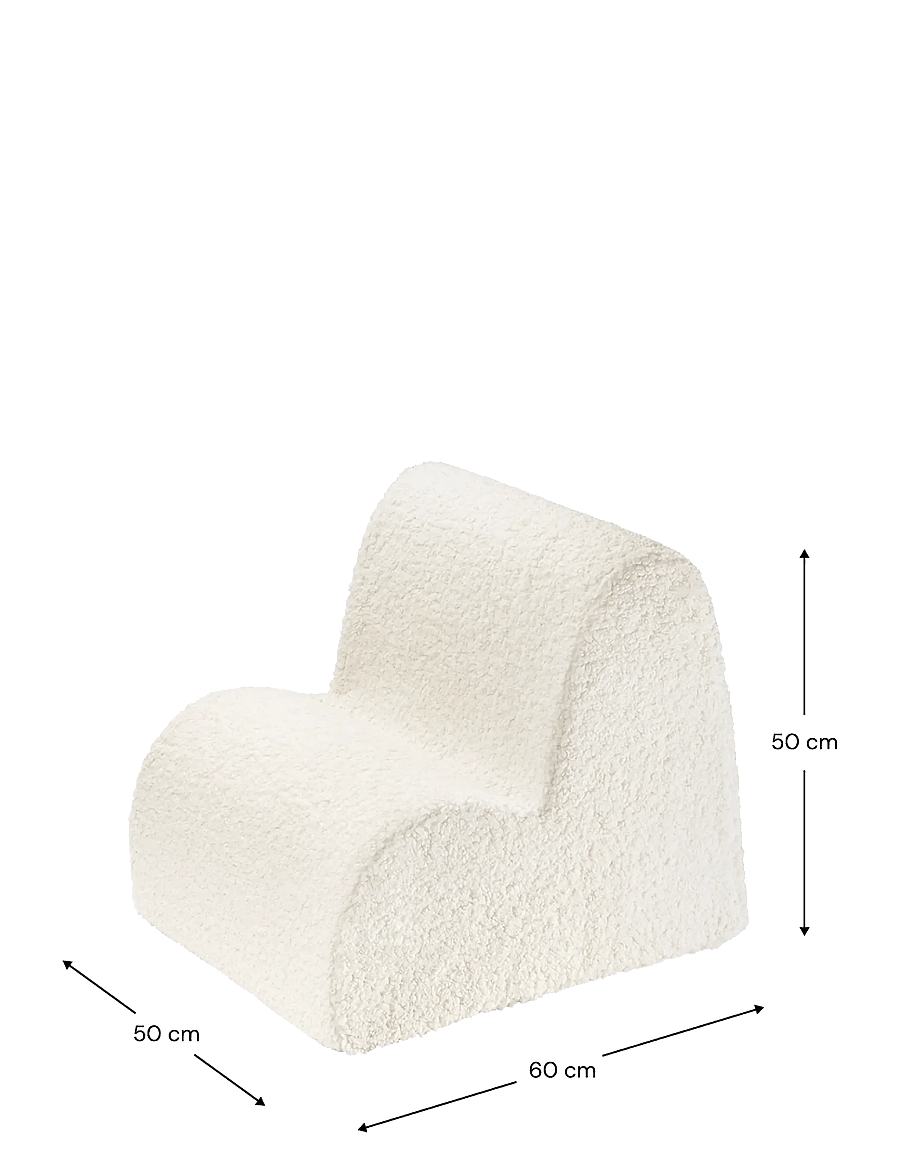 Wigiwama - Cloud Chair teddy - stühle & hocker - cream white - 2