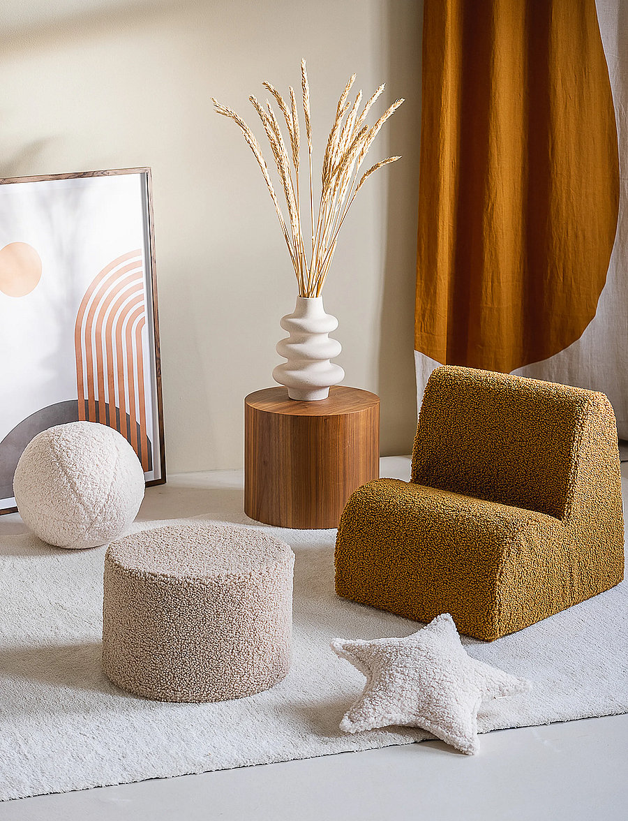 Wigiwama - Cloud Chair teddy - stühle & hocker - maple - 4