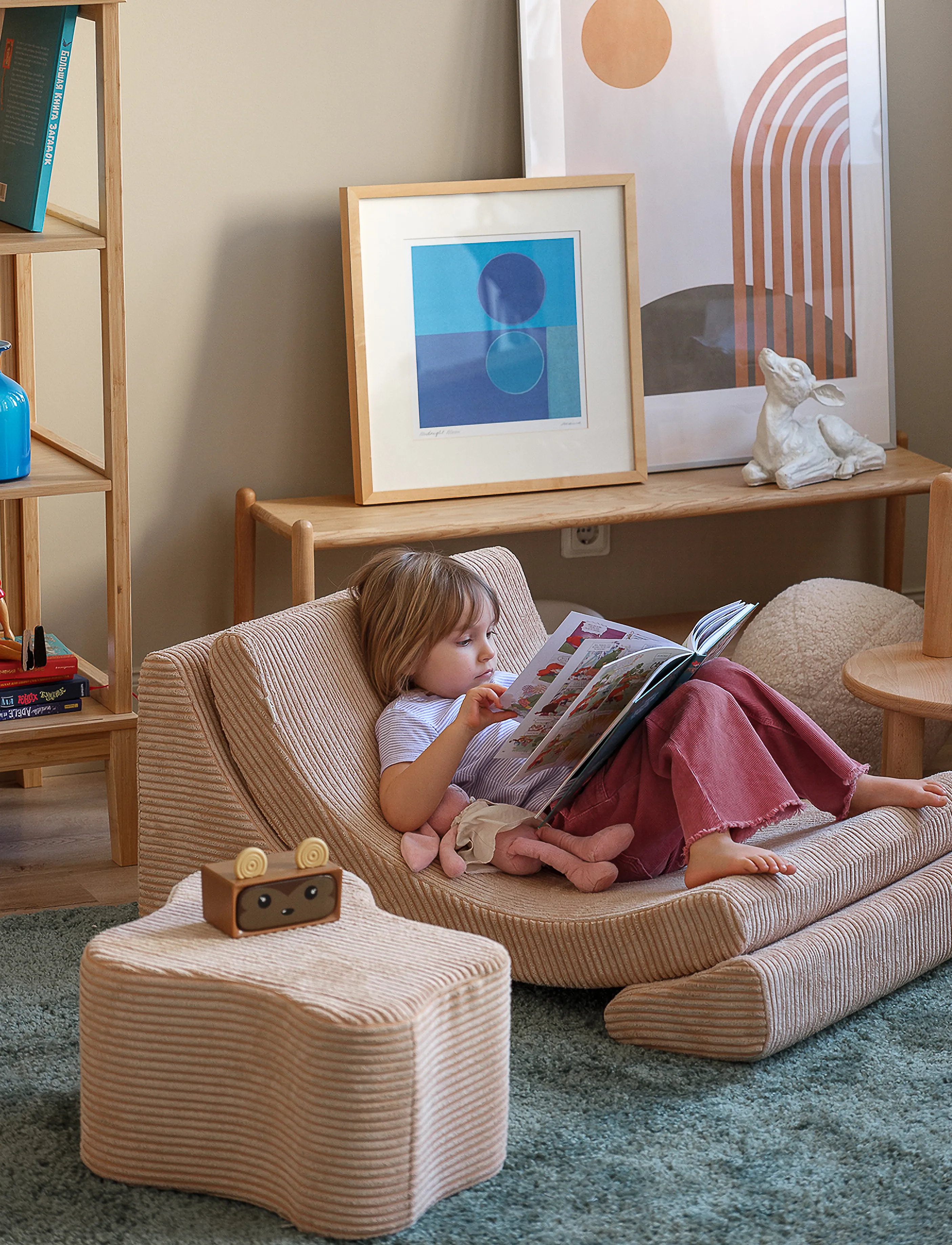 Wigiwama - Cloud Pouffe corduroy - brown sugar - 3