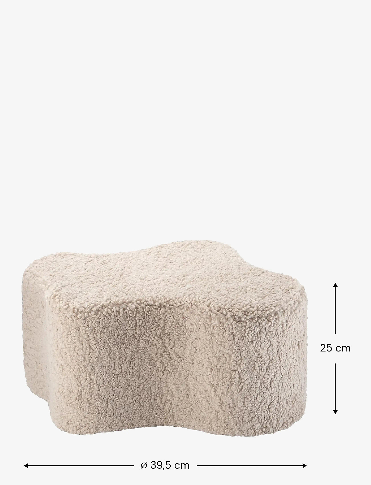 Wigiwama - Cloud Pouffe teddy - biscuit - 1