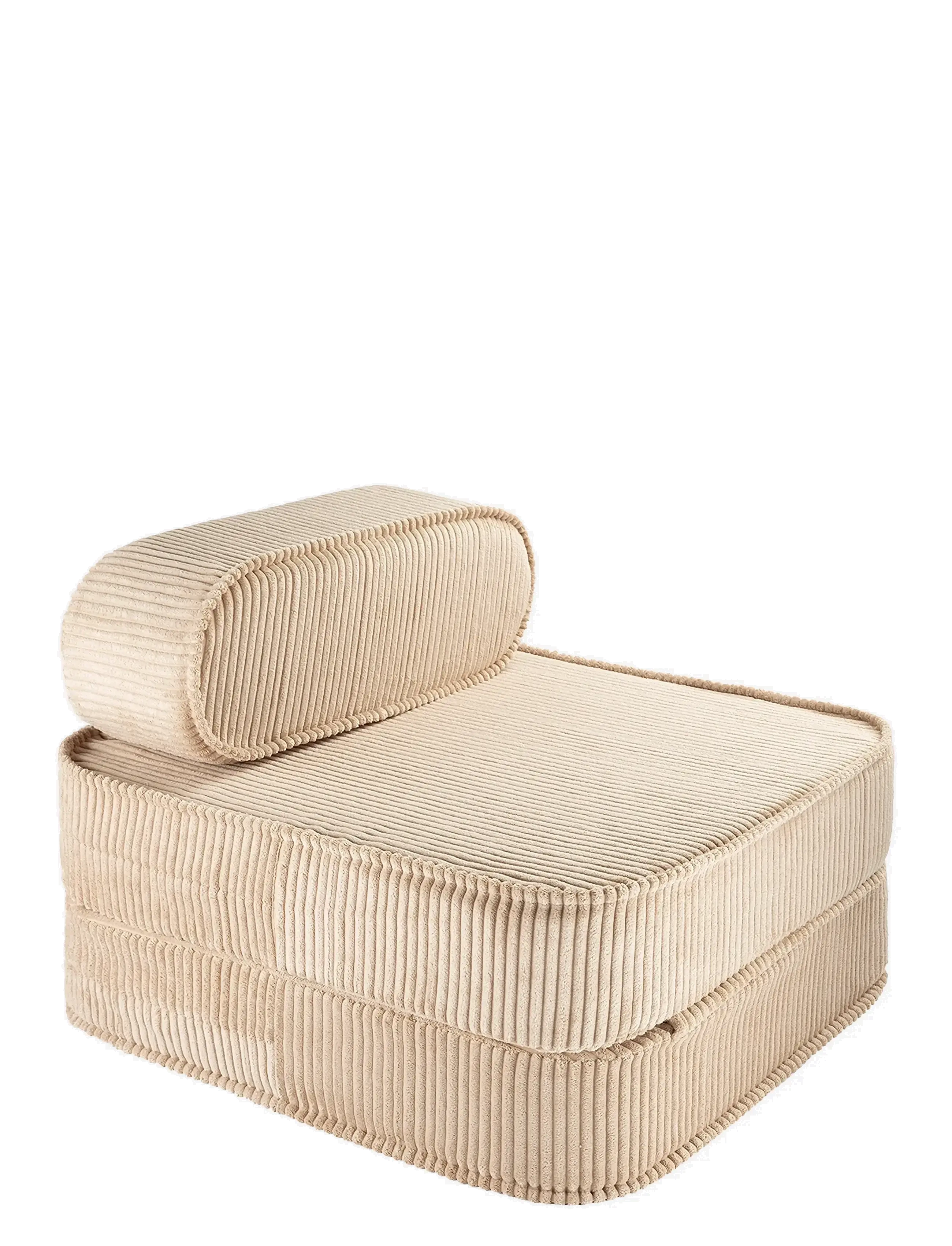 Wigiwama Flip Chair corduroy - Mööbel - BROWN SUGAR / cream