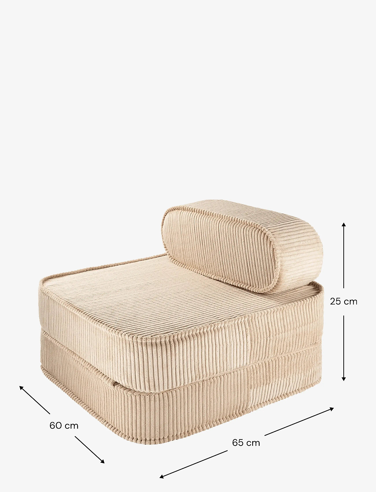 Wigiwama - Flip Chair corduroy - pouffes - brown sugar - 2