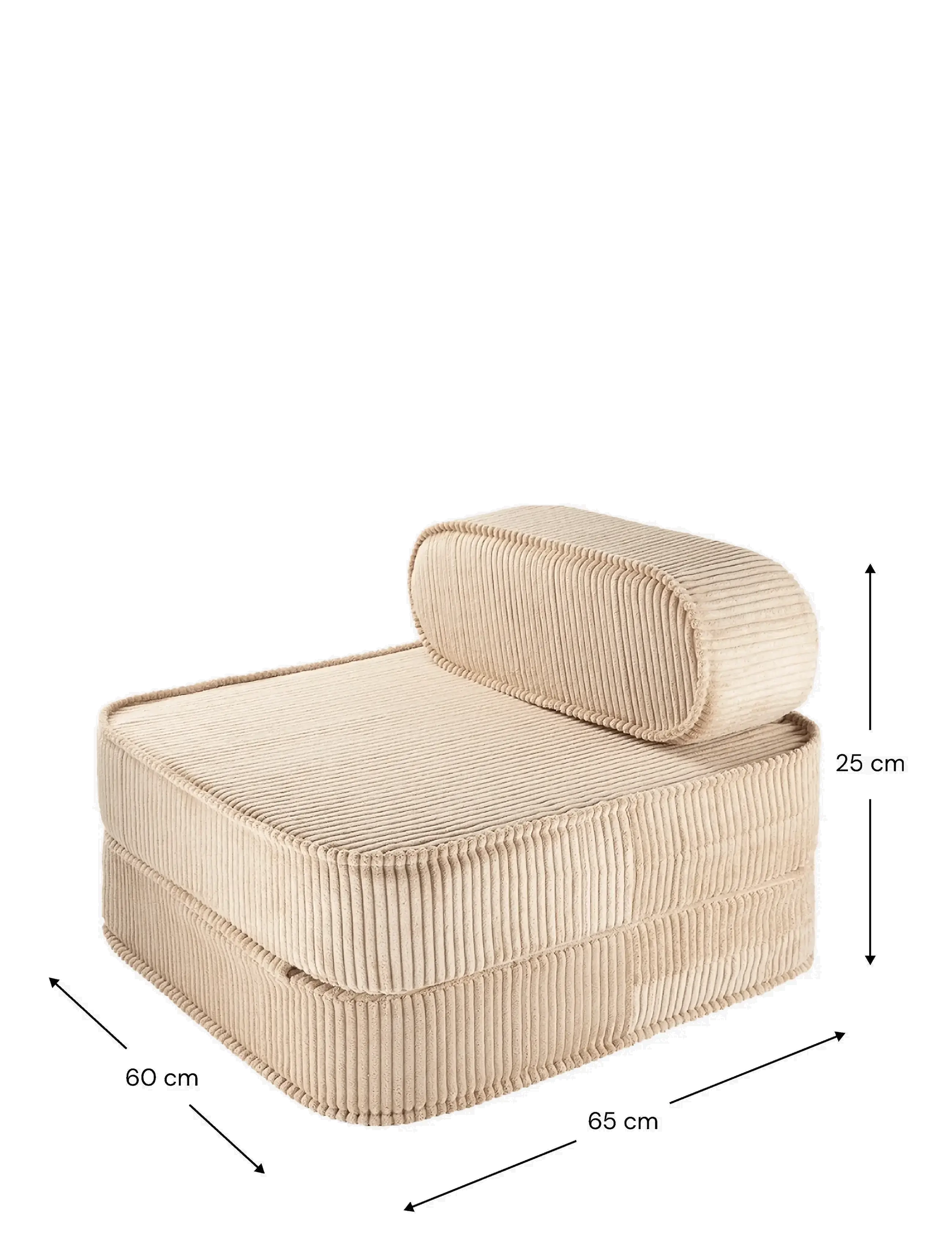 Wigiwama - Flip Chair corduroy - pouffes & armchairs - brown sugar - 2