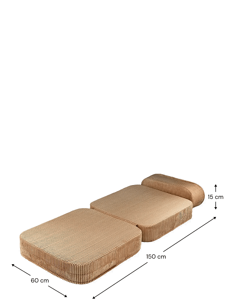 Wigiwama - Flip Chair corduroy - poufs & lehnstühle - toffee - 3