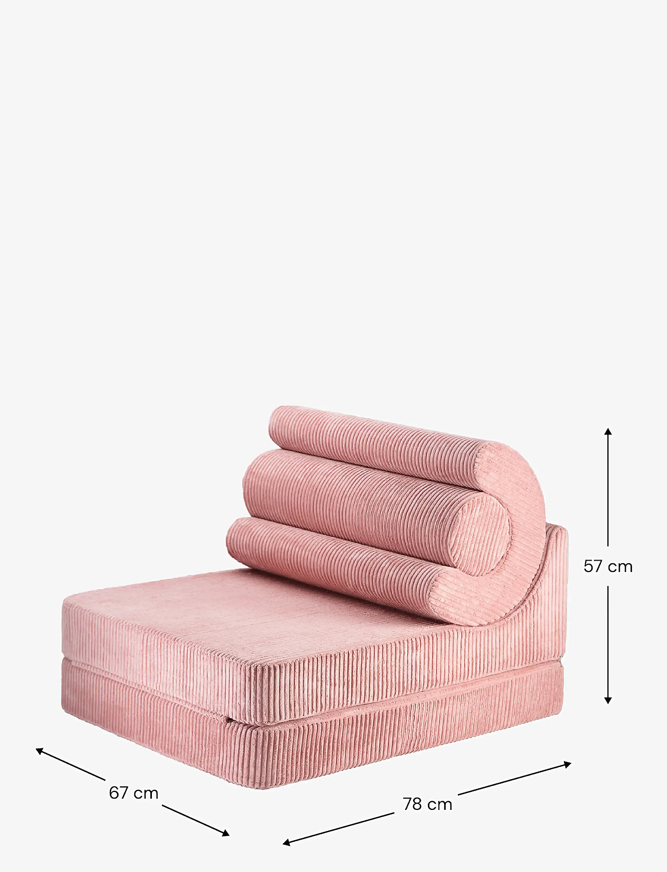 Wigiwama - Flipster corduroy - møbler - pink mousse - 3