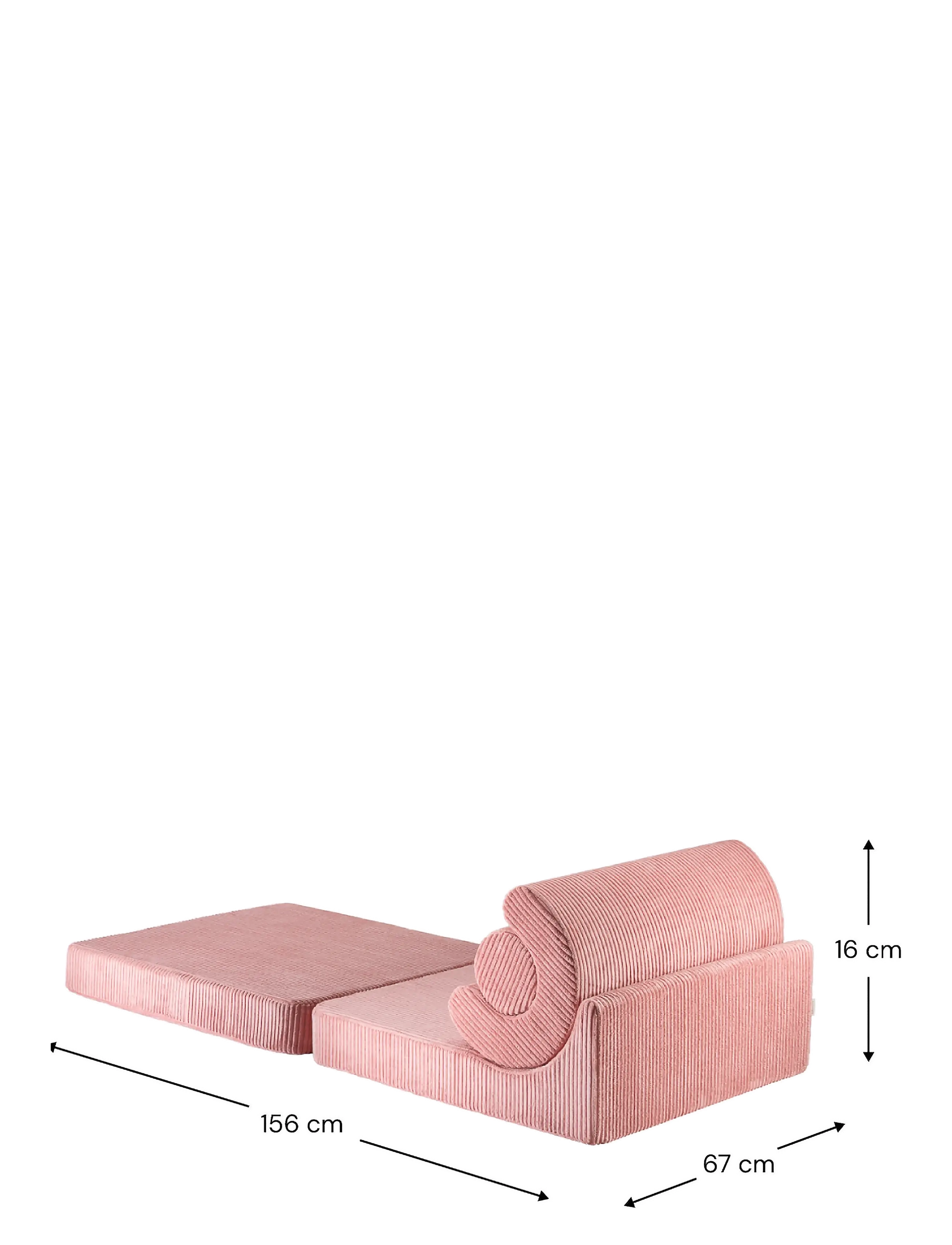 Wigiwama - Flipster corduroy - møbler - pink mousse - 4