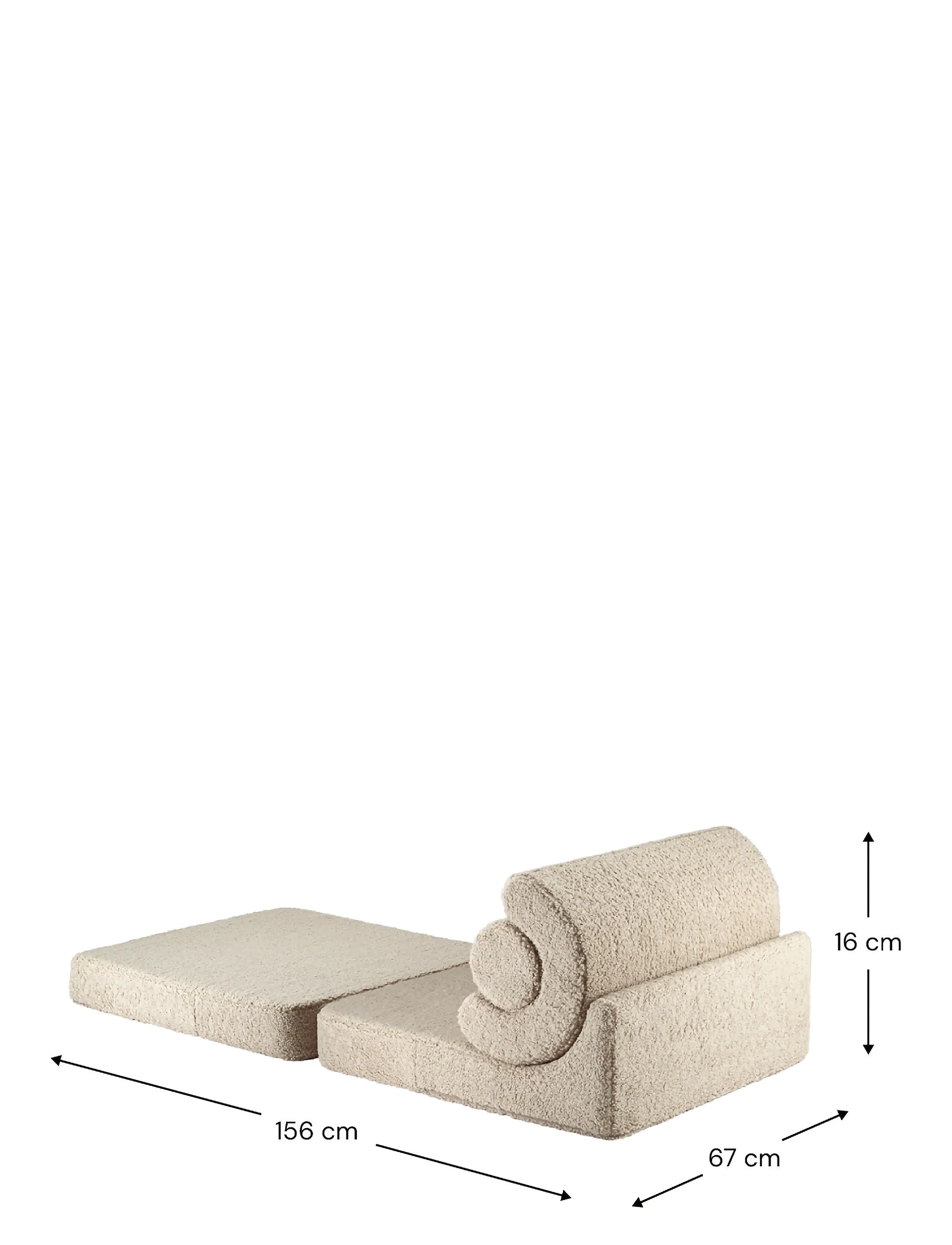 Wigiwama - Flipster teddy - møbler - biscuit - 4