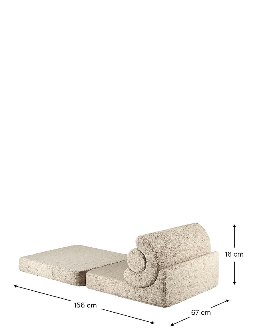 Wigiwama - Flipster teddy - möbler - biscuit - 4