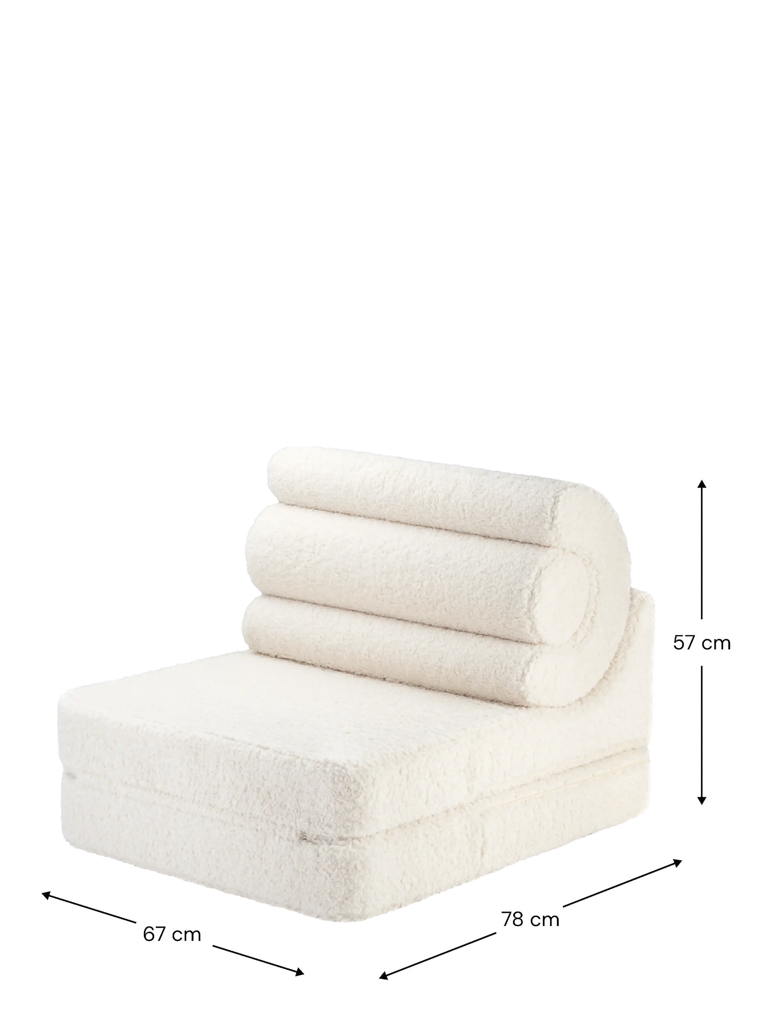 Wigiwama - Flipster teddy - möbler - cream white - 3