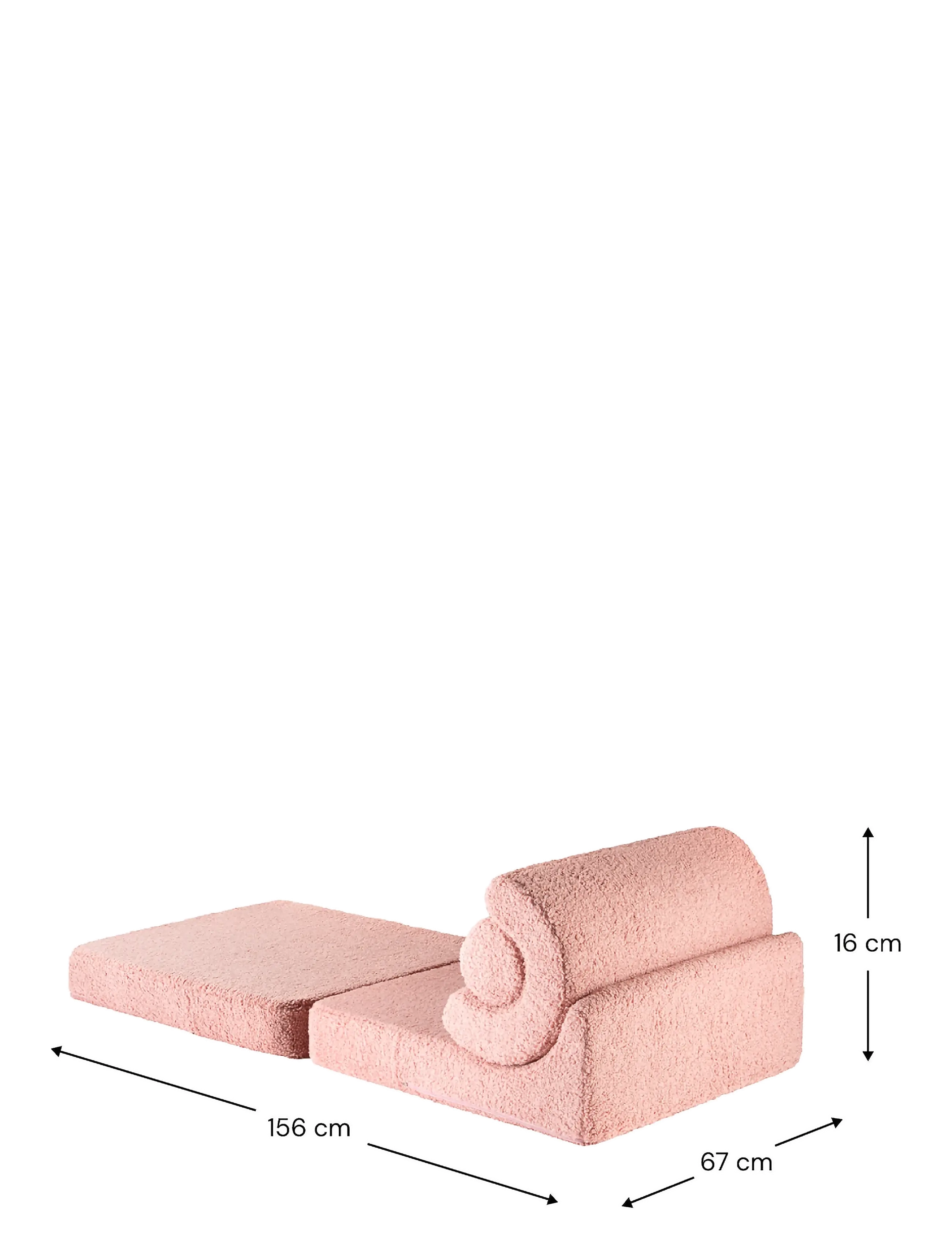 Wigiwama - Flipster teddy - møbler - guava pink - 4