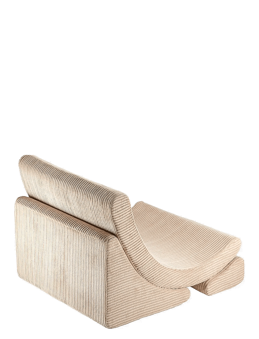 Wigiwama - Moon Chair corduroy - brown sugar - 1