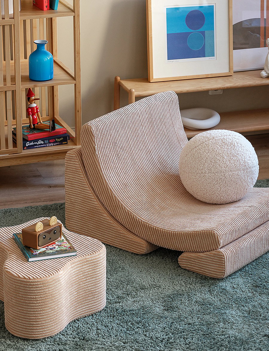 Wigiwama - Moon Chair corduroy - brown sugar - 3