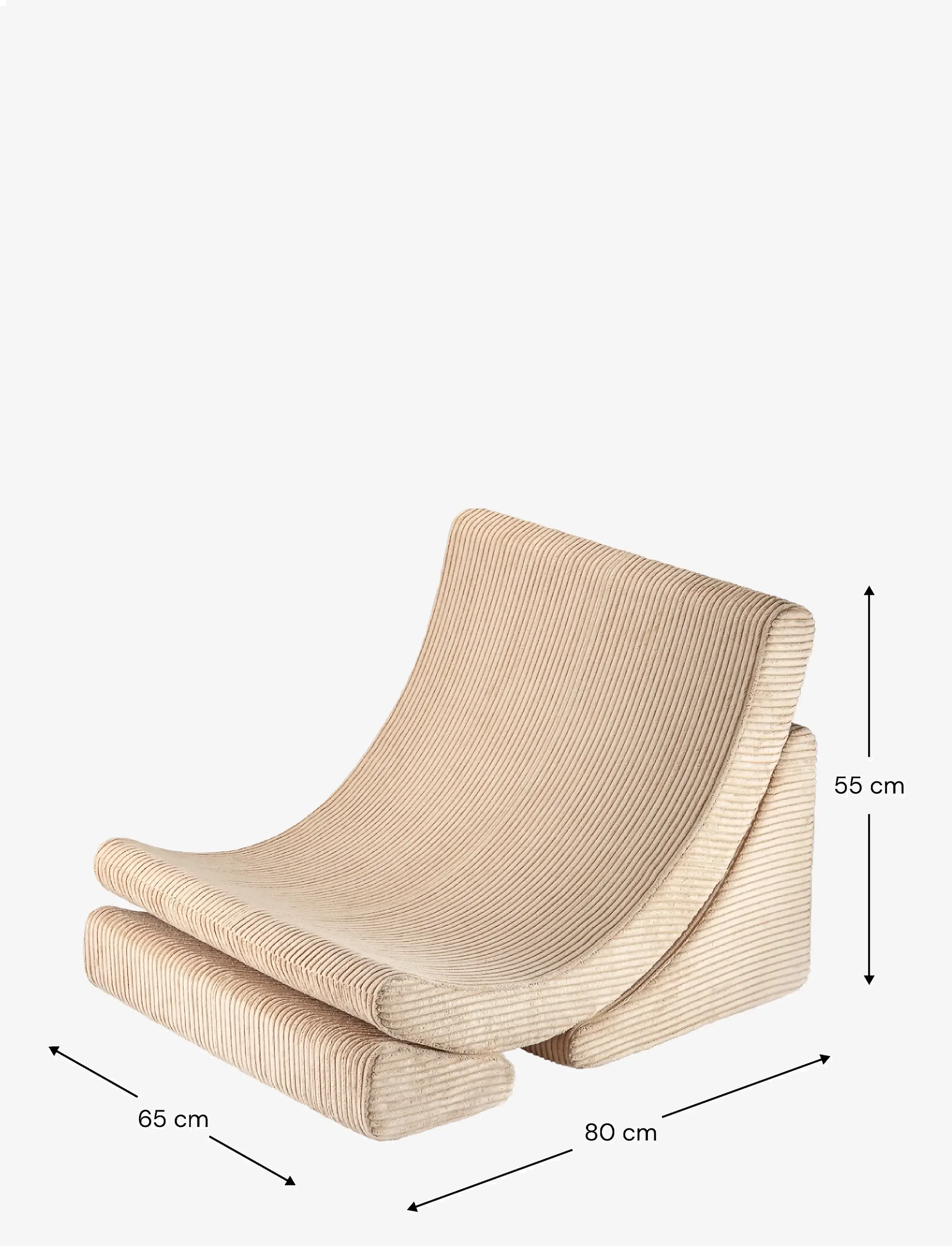 Wigiwama - Moon Chair corduroy - brown sugar - 2