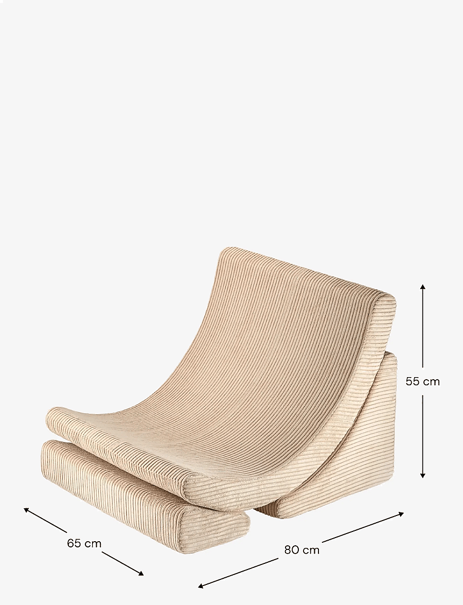 Wigiwama - Moon Chair corduroy - brown sugar - 2