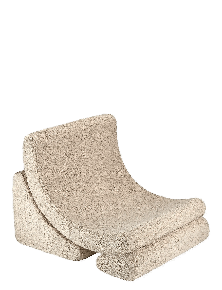 Wigiwama - Moon Chair teddy - sittpuffar & fåtöljer - biscuit - 1