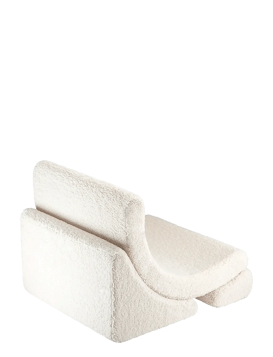 Wigiwama - Moon Chair teddy - puffer og lænestole - cream white - 2